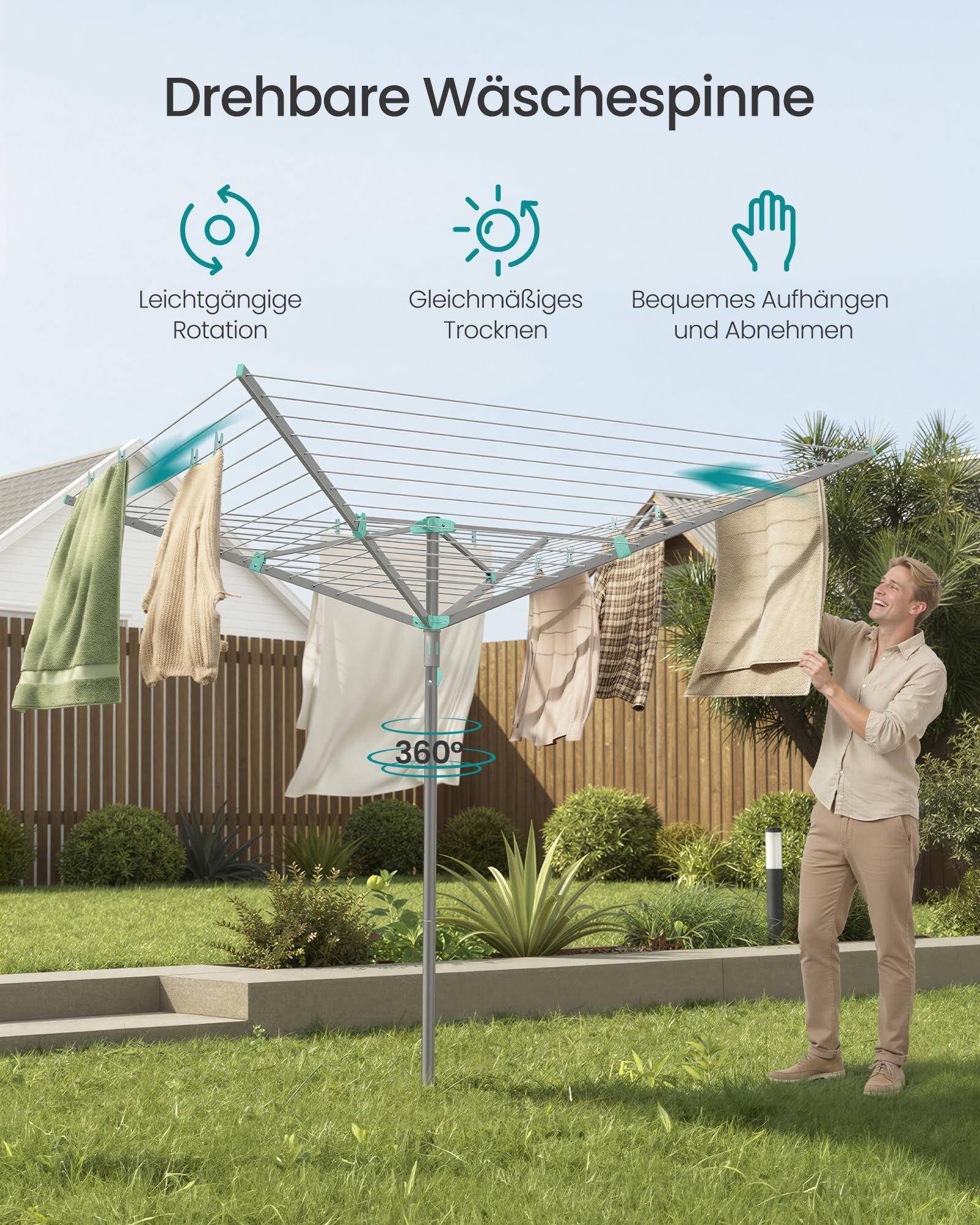 songmics-w-schespinne-drehbar-klappbar-60-m-w-scheleine image 3
