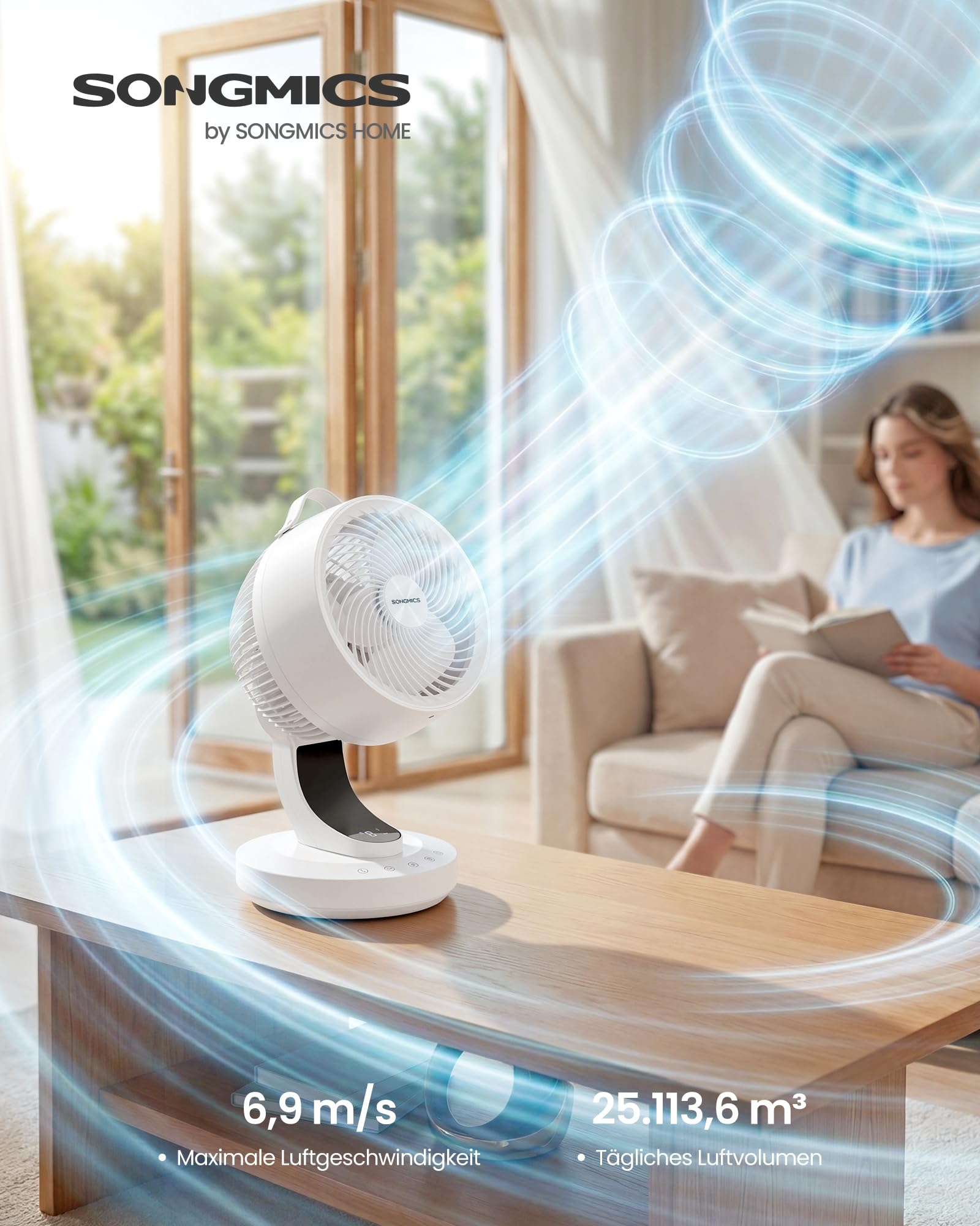 songmics-tischventilator-xfc001w1eu-wolkenwei-20-db image 2