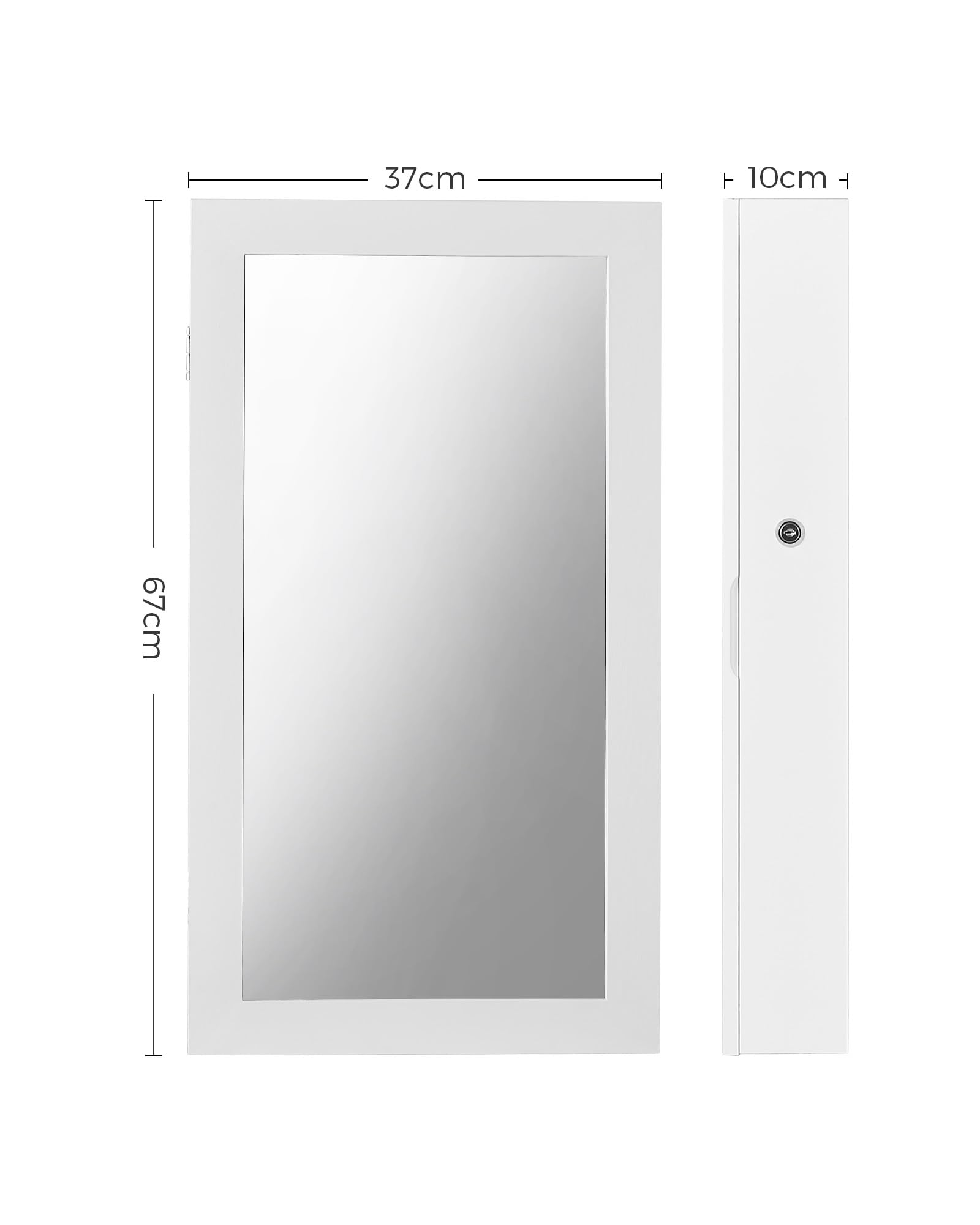 songmics-schmuckschrank-jbc51w-spiegelschrank-wei-schwarz image 5