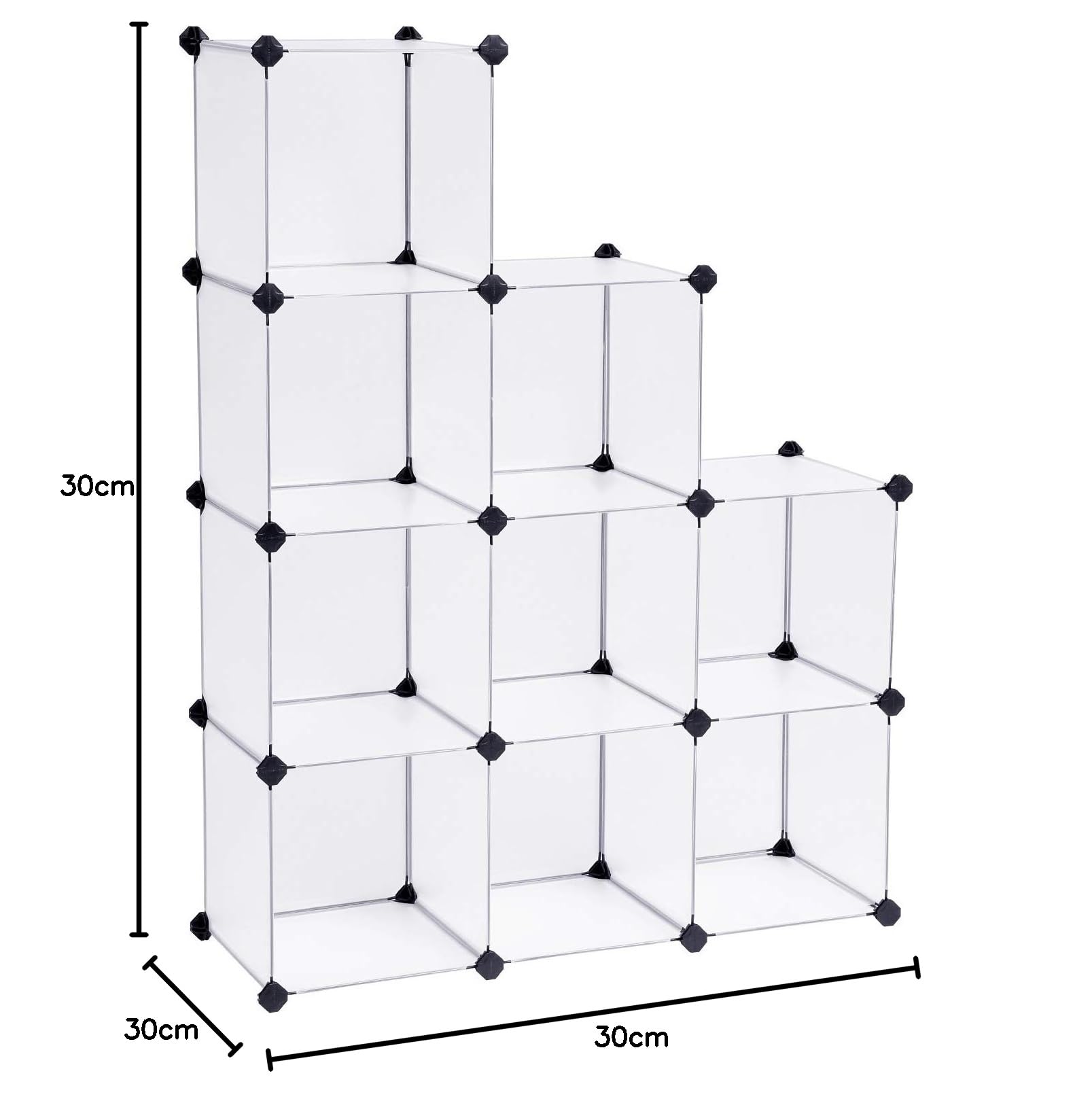 songmics-kunststoffschrank-lpc115s-steckregal-wei-93-x-31-x-123-cm image 3