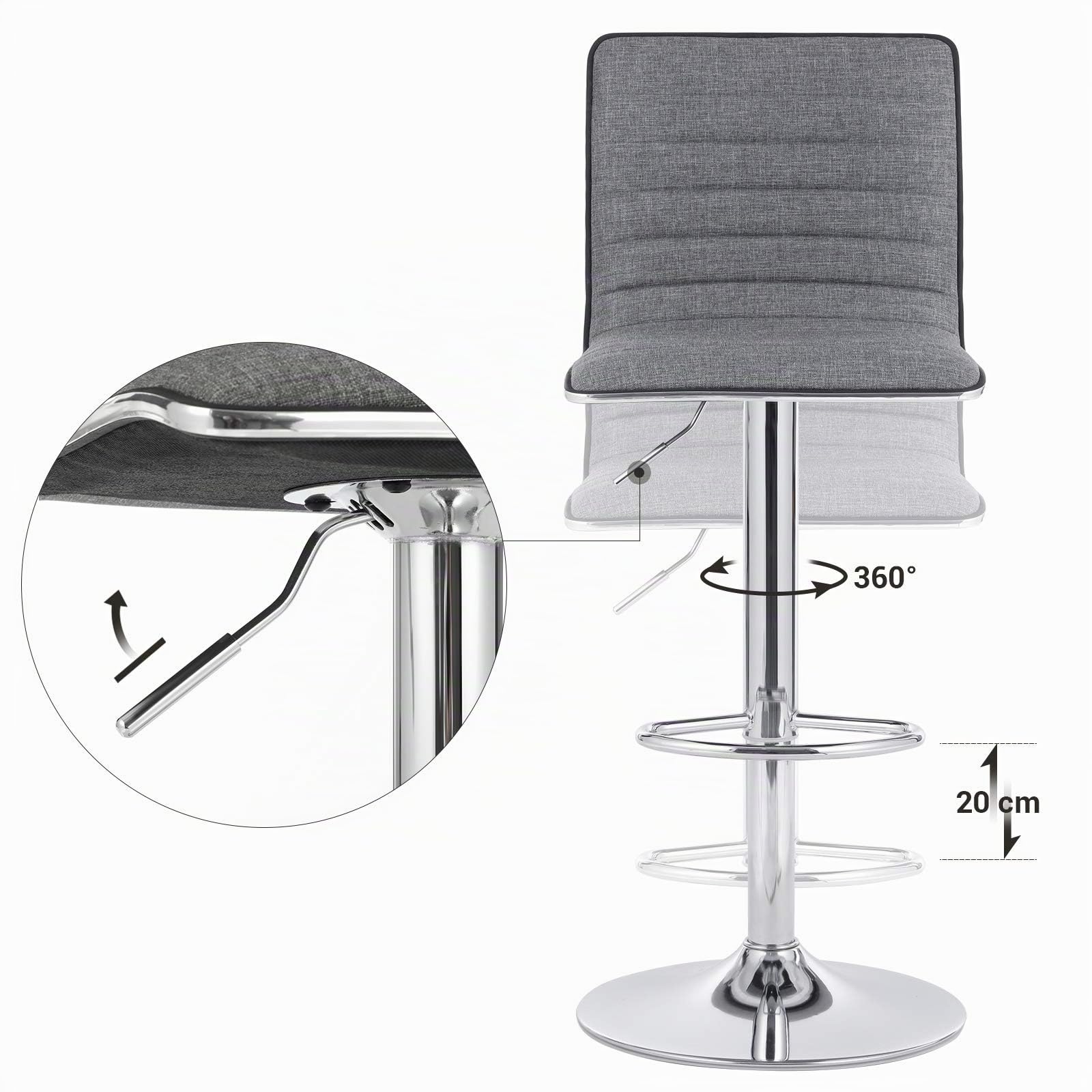 songmics-ljb15g-barhocker-2er-set-mit-r-ckenlehne-h-henverstellbar-grau image 6