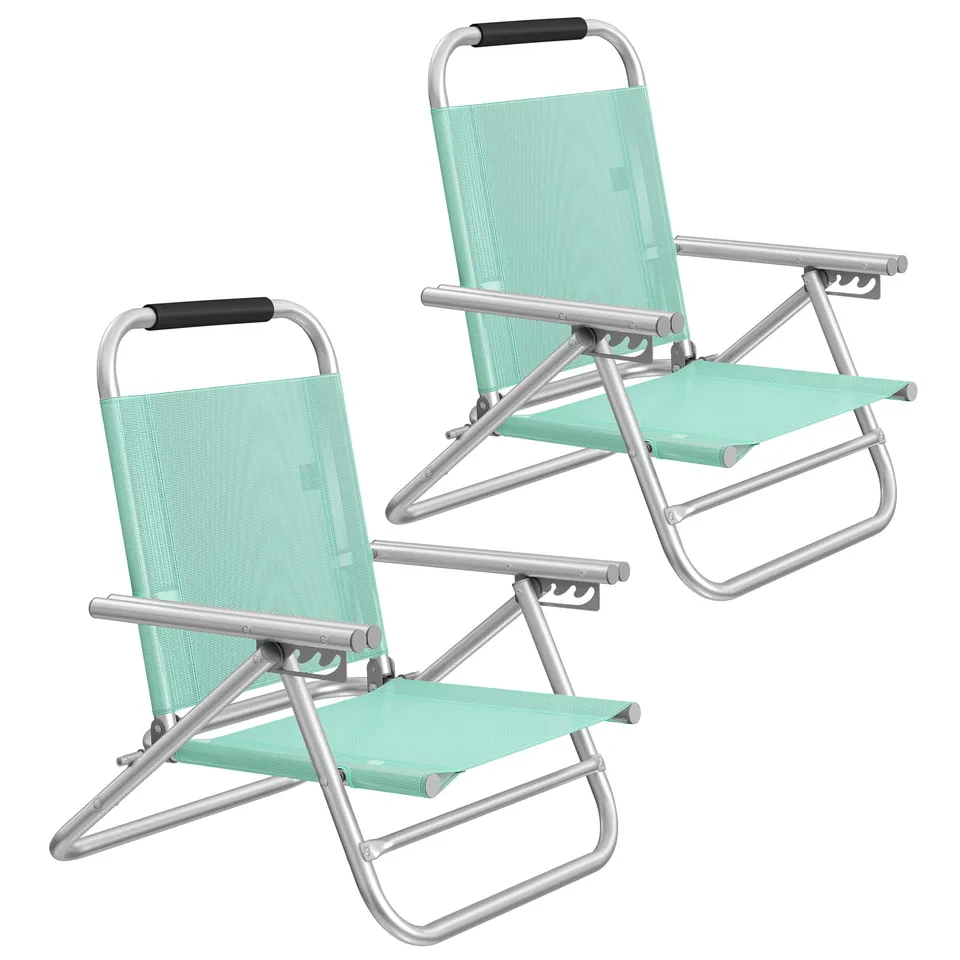 songmics-strandstuhl-klappstuhl-mit-4-stufig-verstellbarer-r-ckenlehne-und-armle-4 image 1