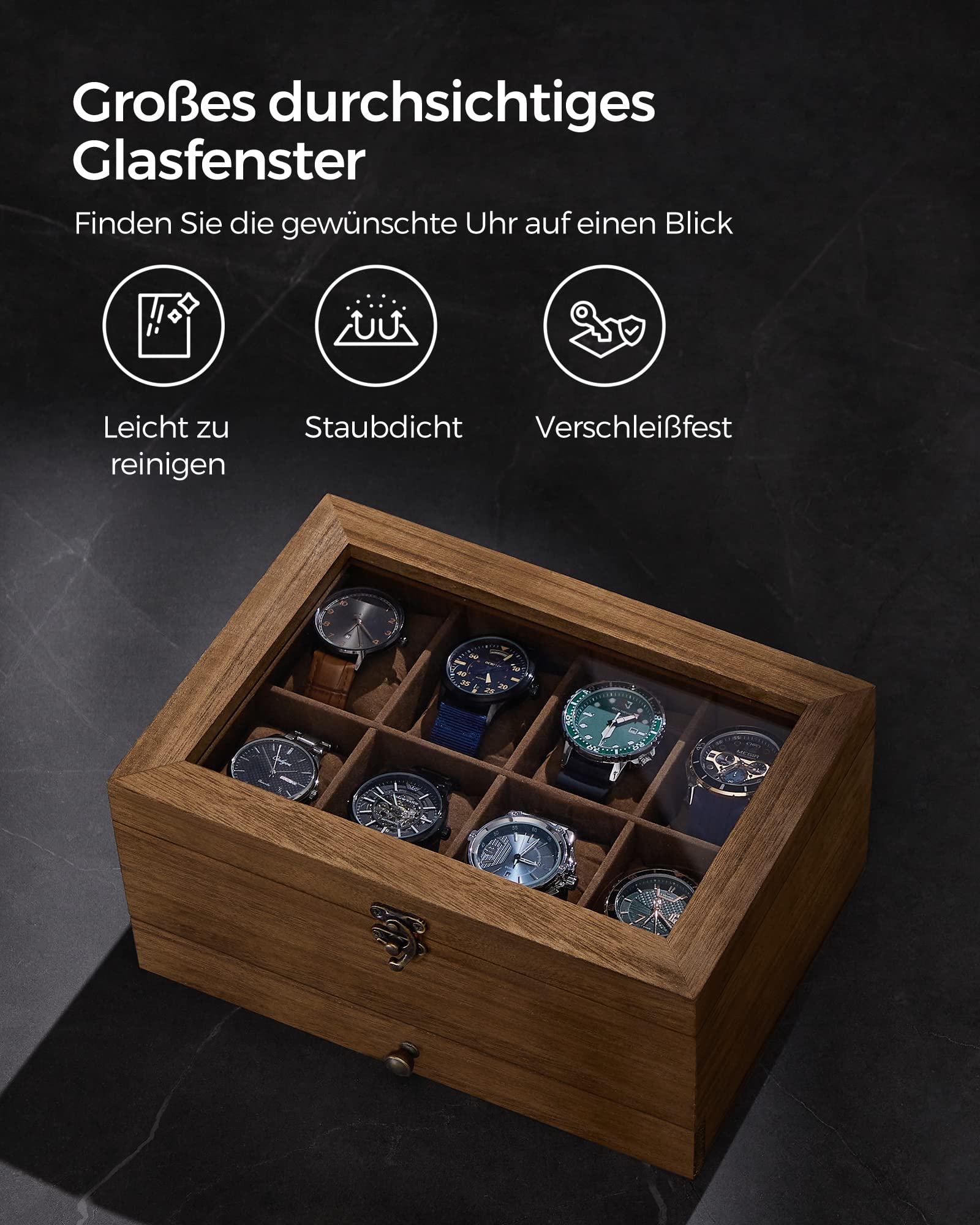 songmics-uhrenbox-gisella-jow008k01-walnussfarben-8-f-cher-mit-glasdeckel image 7