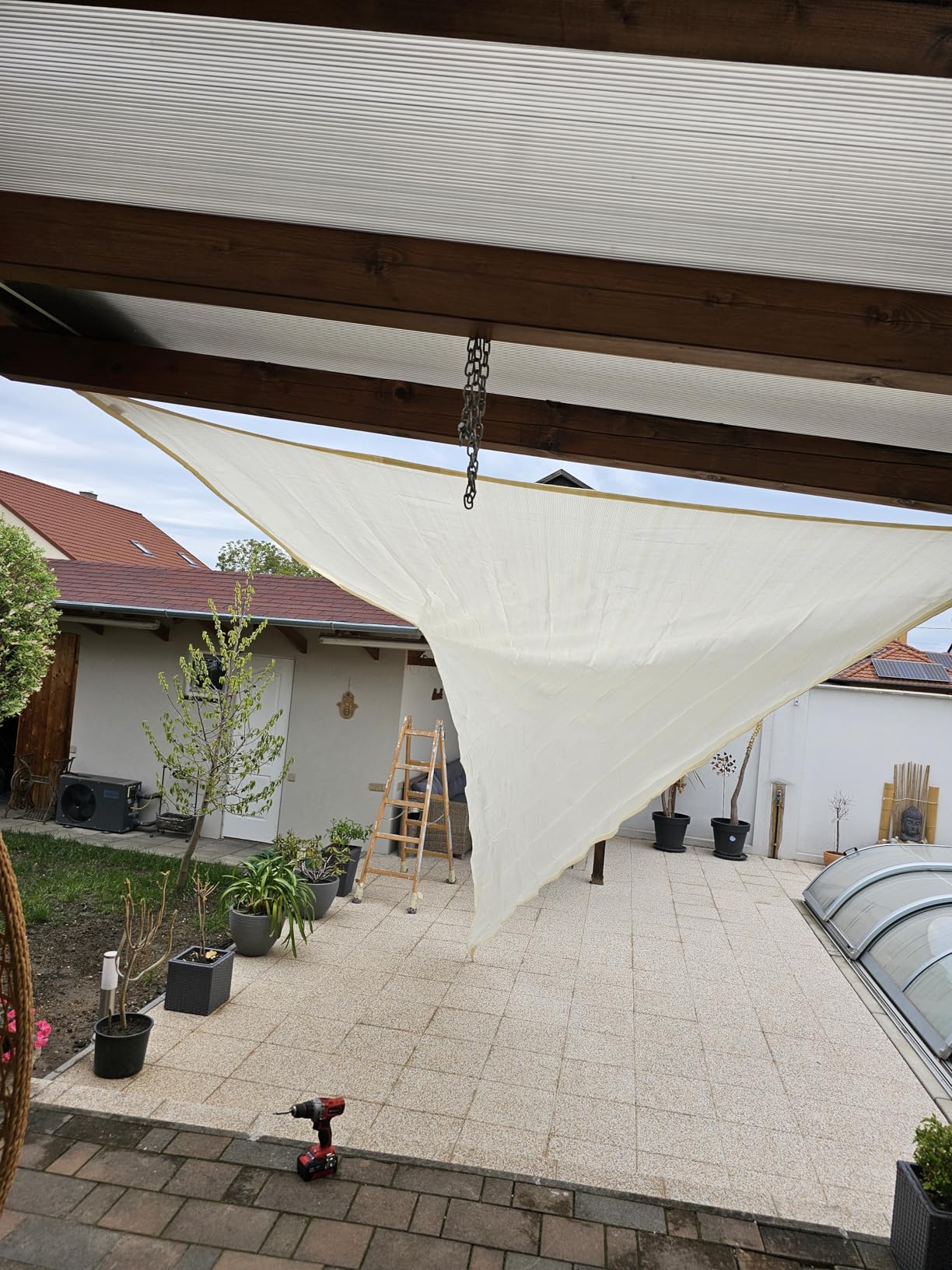 Endlich Schatten auf der Terrasse