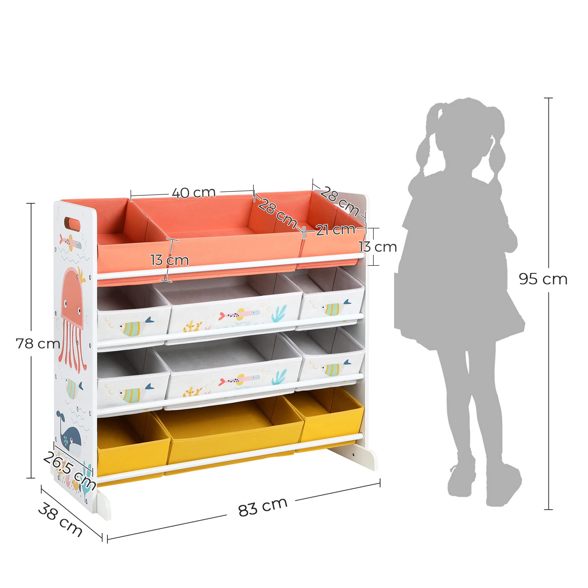 songmics-spielzeugregal-gkrs04wt-kinderzimmerregal-mit-12-stoffboxen-f-r-b-cher- image 3