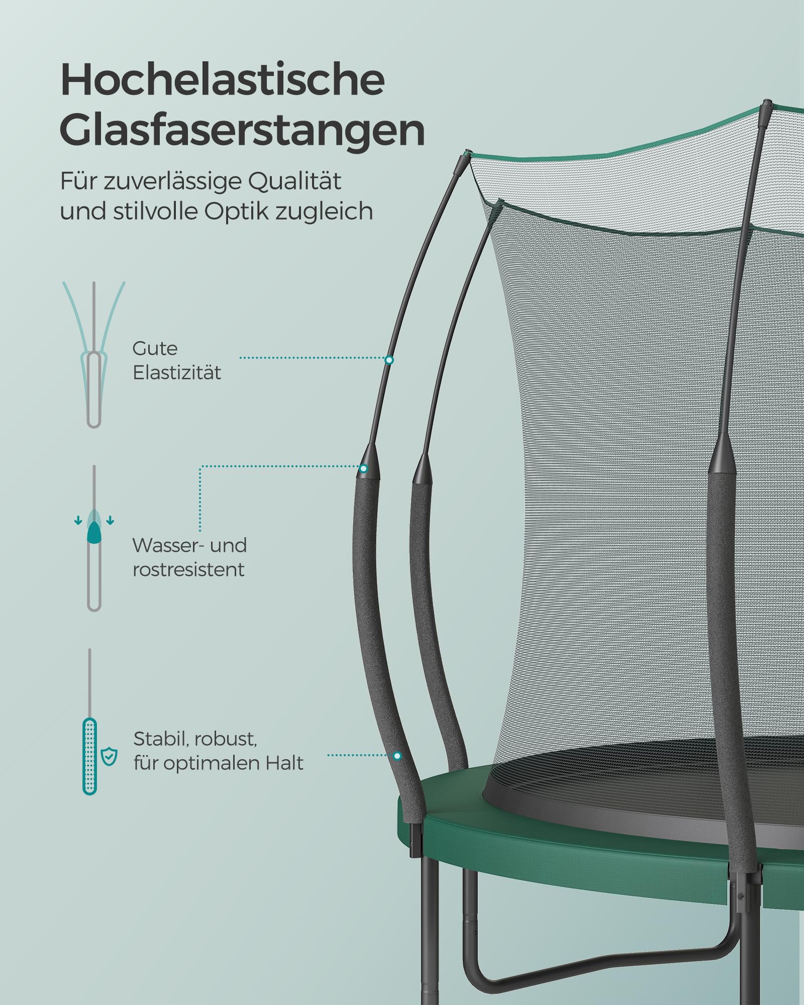 songmics-federloses-trampolin-outdoor-244-cm-gartentrampolin-mit-sicherheitsnetz image 6