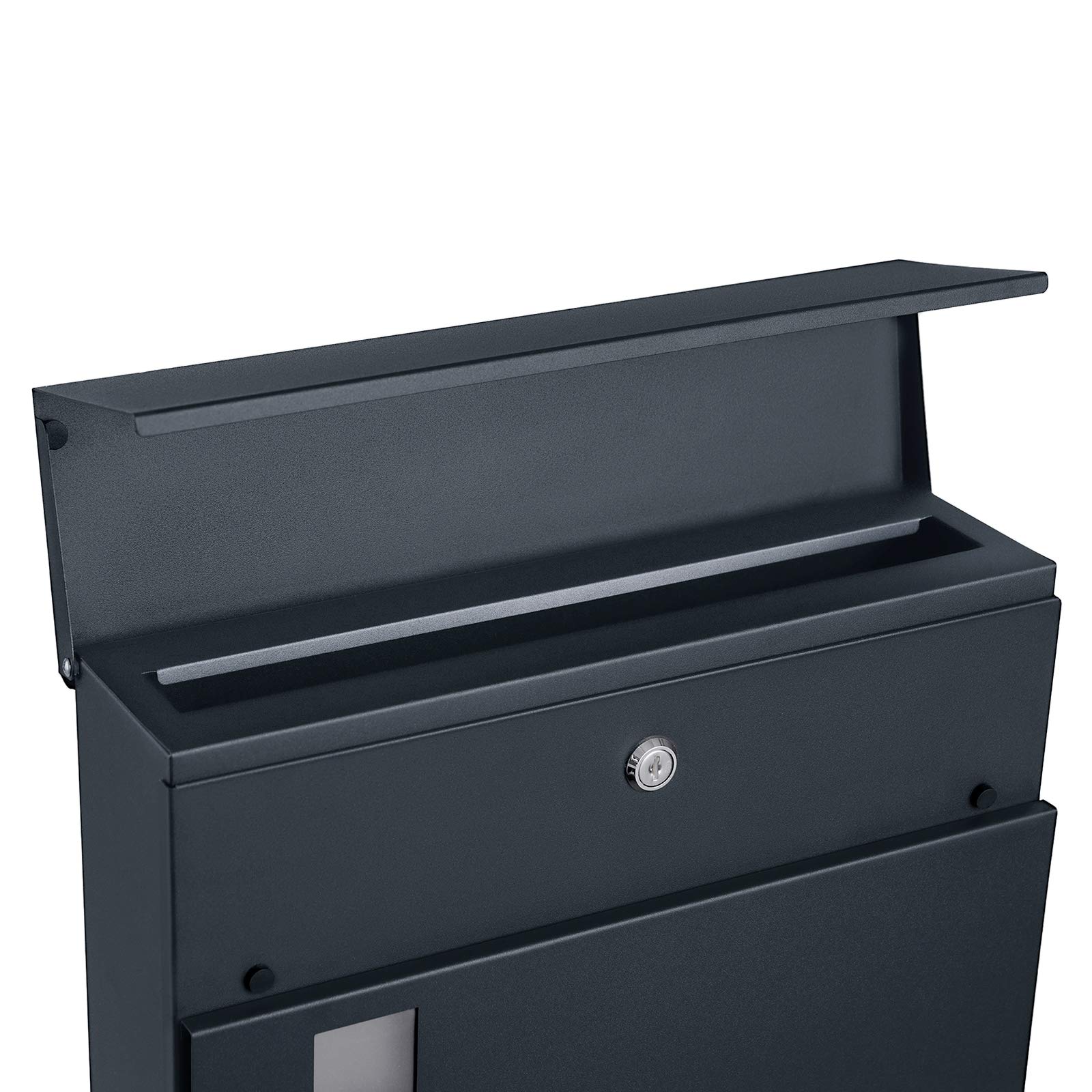 songmics-briefkasten-gmb052g01-xxl-mit-zeitungsfach-anthrazit image 5