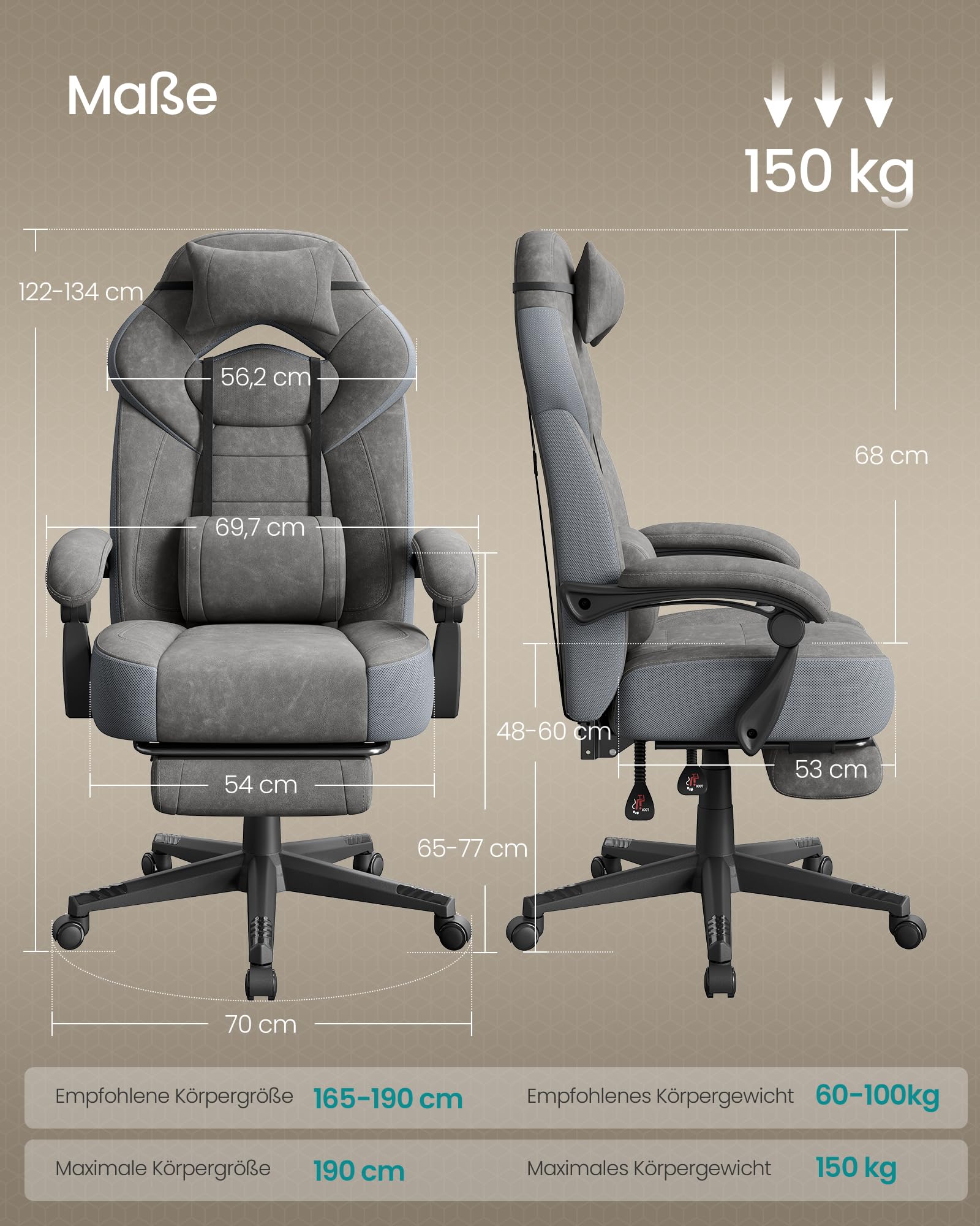 songmics-gaming-stuhl-obg077g01-ergonomisch-mit-fu-st-tze-und-lendenkissen-150-k image 3