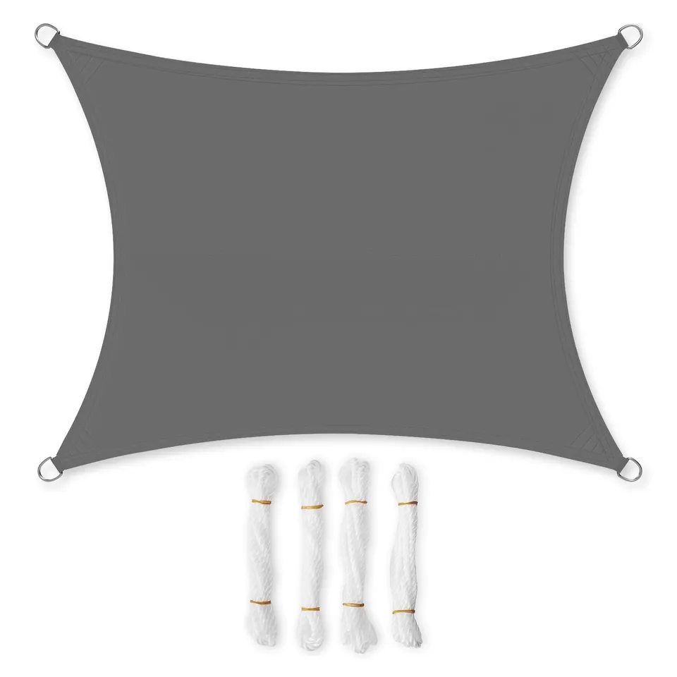 songmics-sonnensegel-4-x-6-m-pes-rechteckig-anthrazit image 1