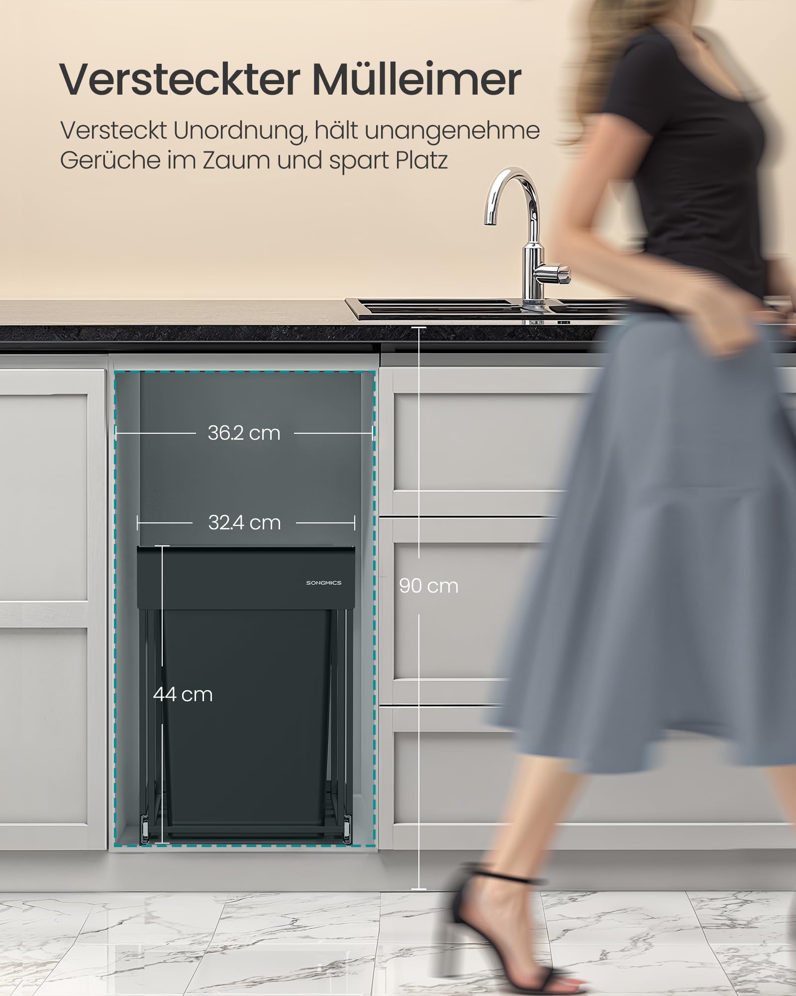 songmics-m-lleimer-k-che-ltb951b01-ausziehbarer-unterschrank-2x-20-l-tintenschwa image 3