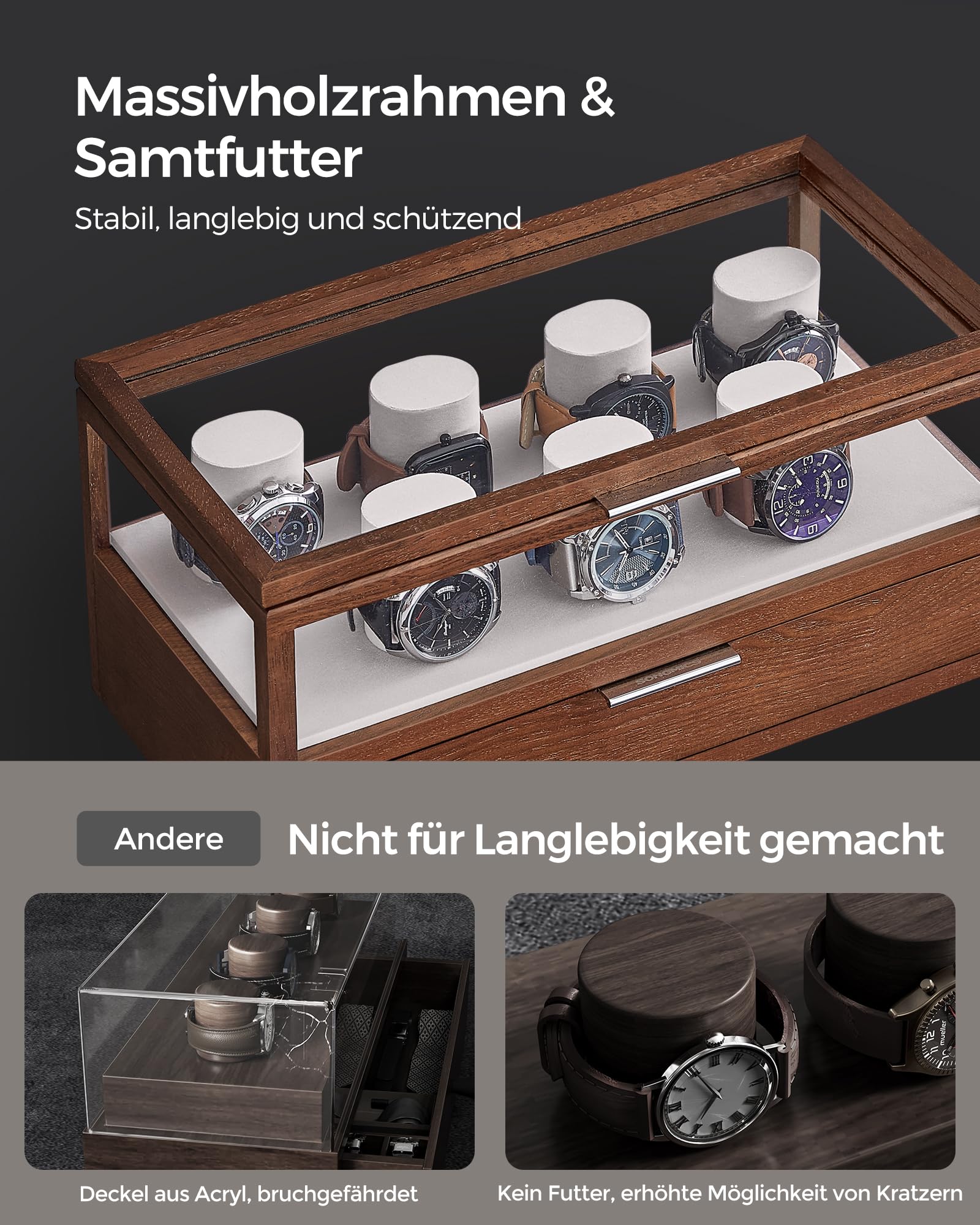 songmics-uhrenbox-jow007k01-2-ebenen-f-r-7-uhren-mit-acryl-deckel-und-schublade- image 5