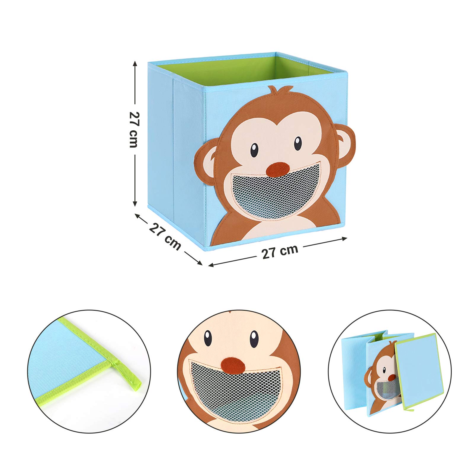 songmics-rfb01ku-aufbewahrungsbox-kinder-3er-set-27-x-27-x-27-cm-tiermotive-bunt image 5
