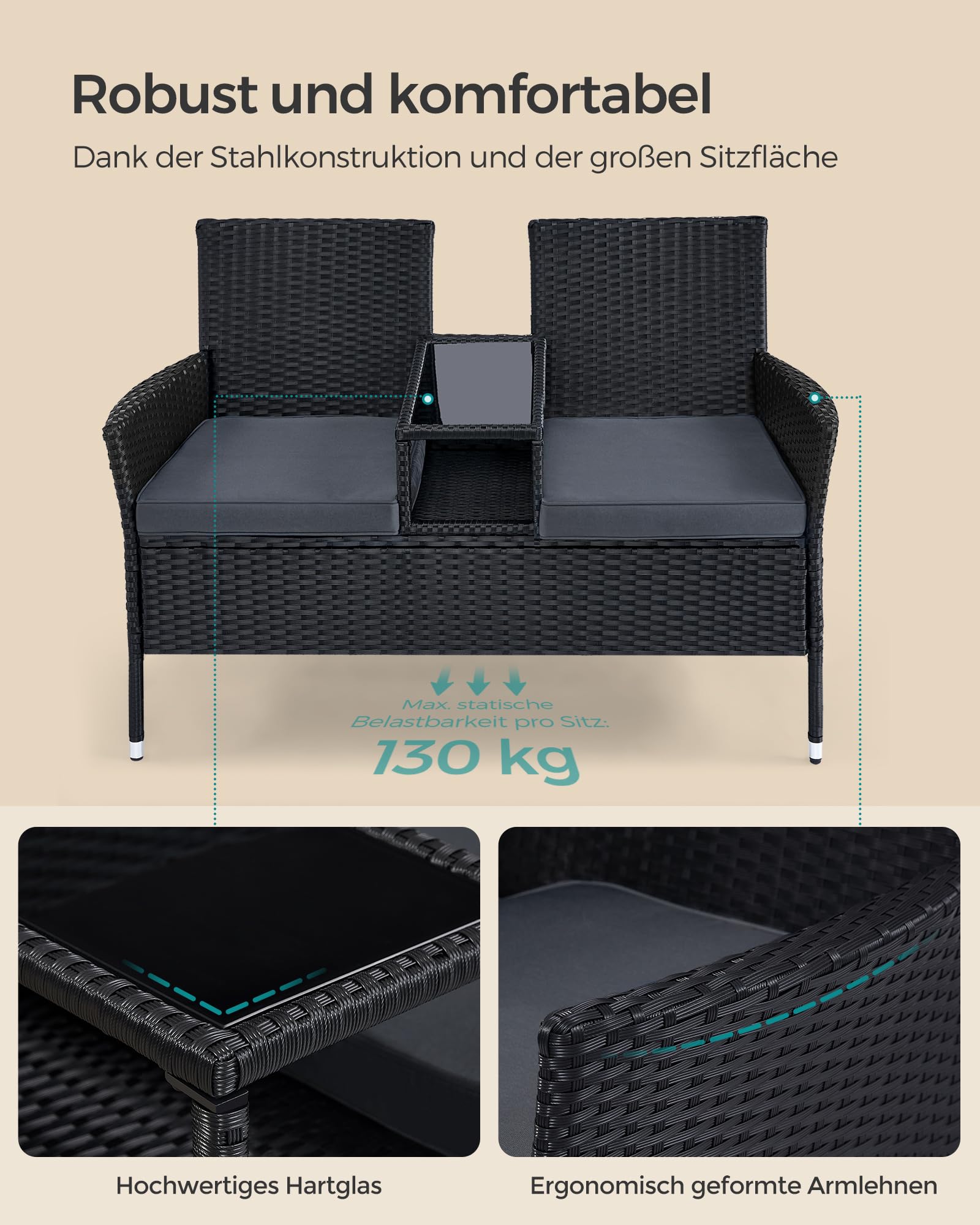 songmics-gartenbank-ggf022b01-2-in-1-balkonsofa-mit-tisch-aus-pe-polyrattan-schw image 6