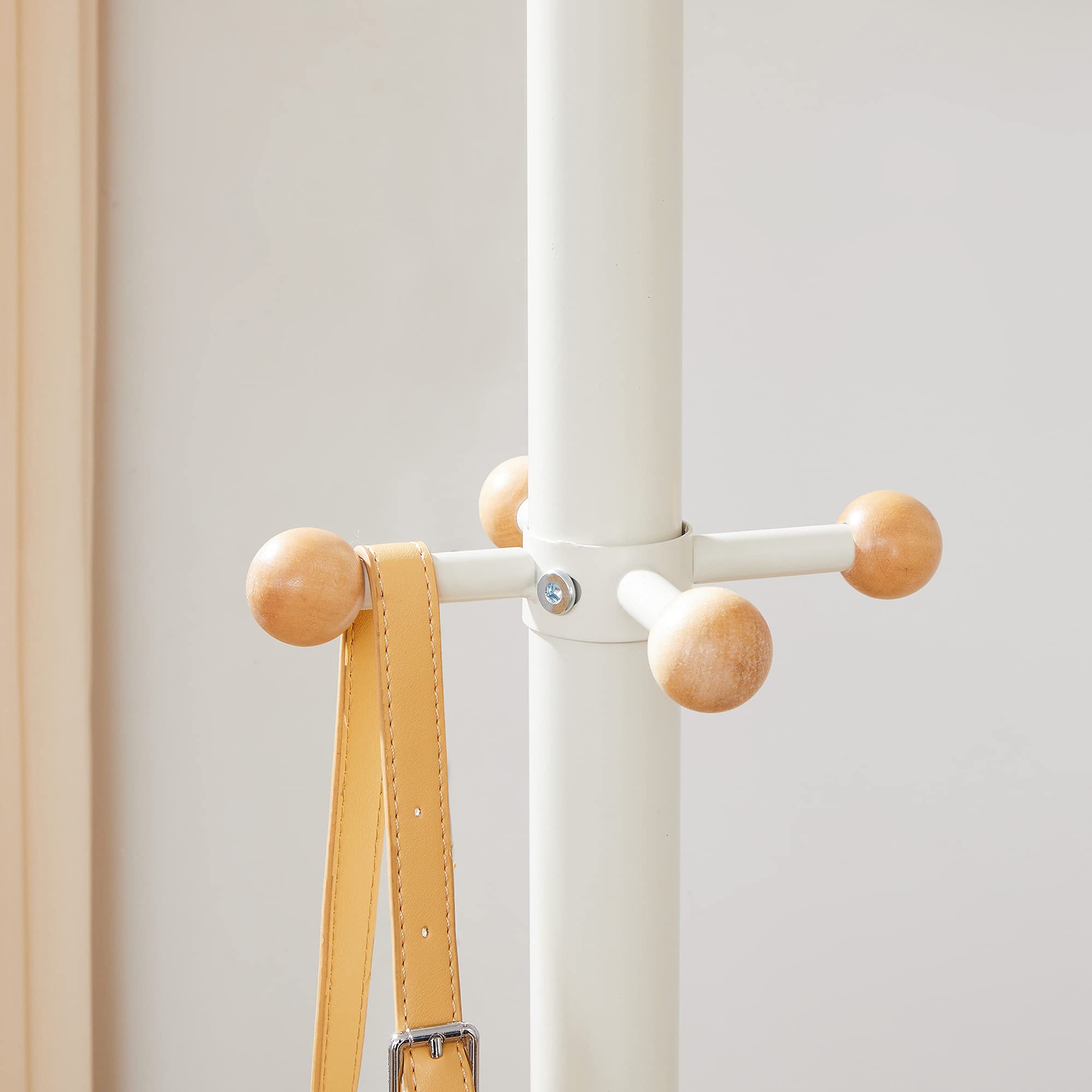 songmics-garderobenst-nder-11-kugelhaken-stahl-173-cm-wei-rcr028w01 image 4