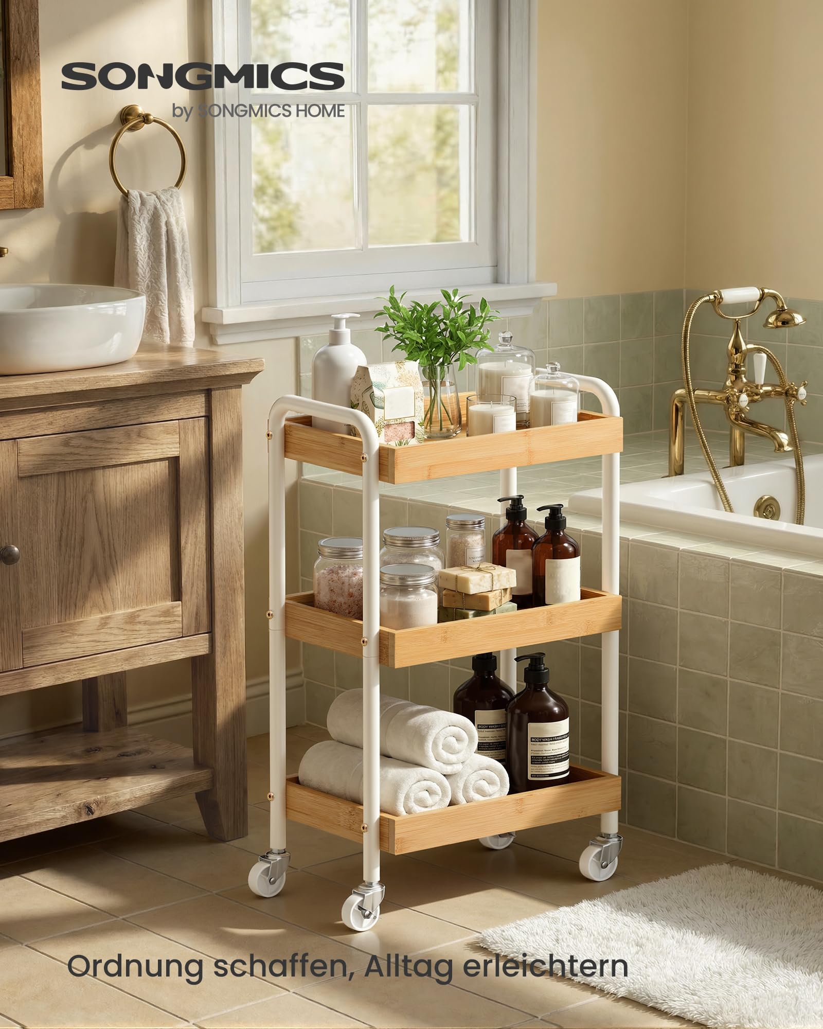songmics-rollwagen-lrc081yl01-naturbeige-servierwagen-27-5-x-41-3-x-73-cm image 3