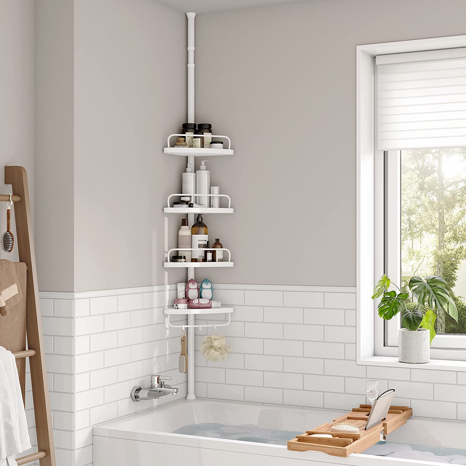 songmics-duschregal-bcb001a-teleskop-badezimmerregal-85-305-cm-mit-4-ablagen image 4