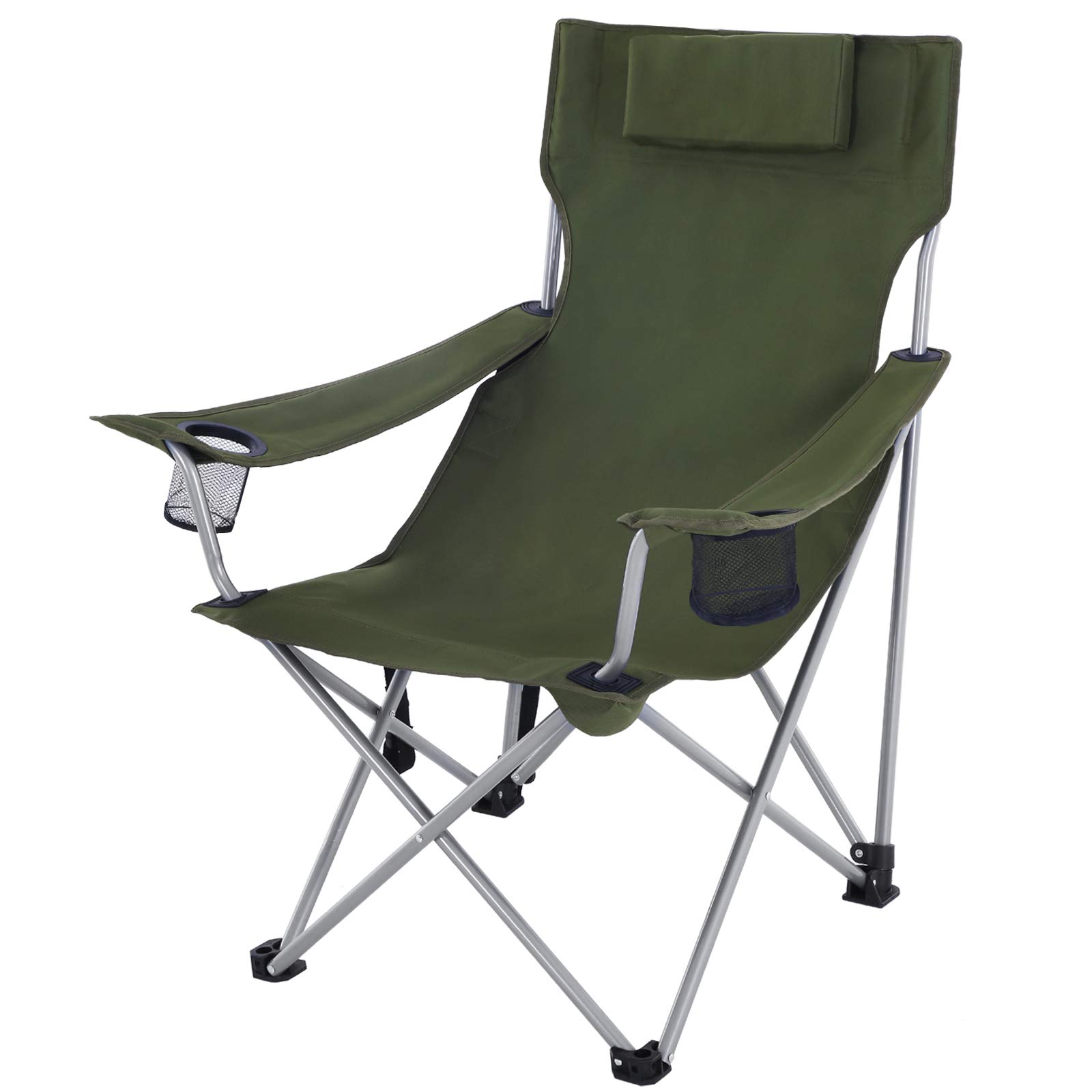 songmics-campingstuhl-gcb09ag-gr-n-faltbar-150-kg-outdoorstuhl image 1