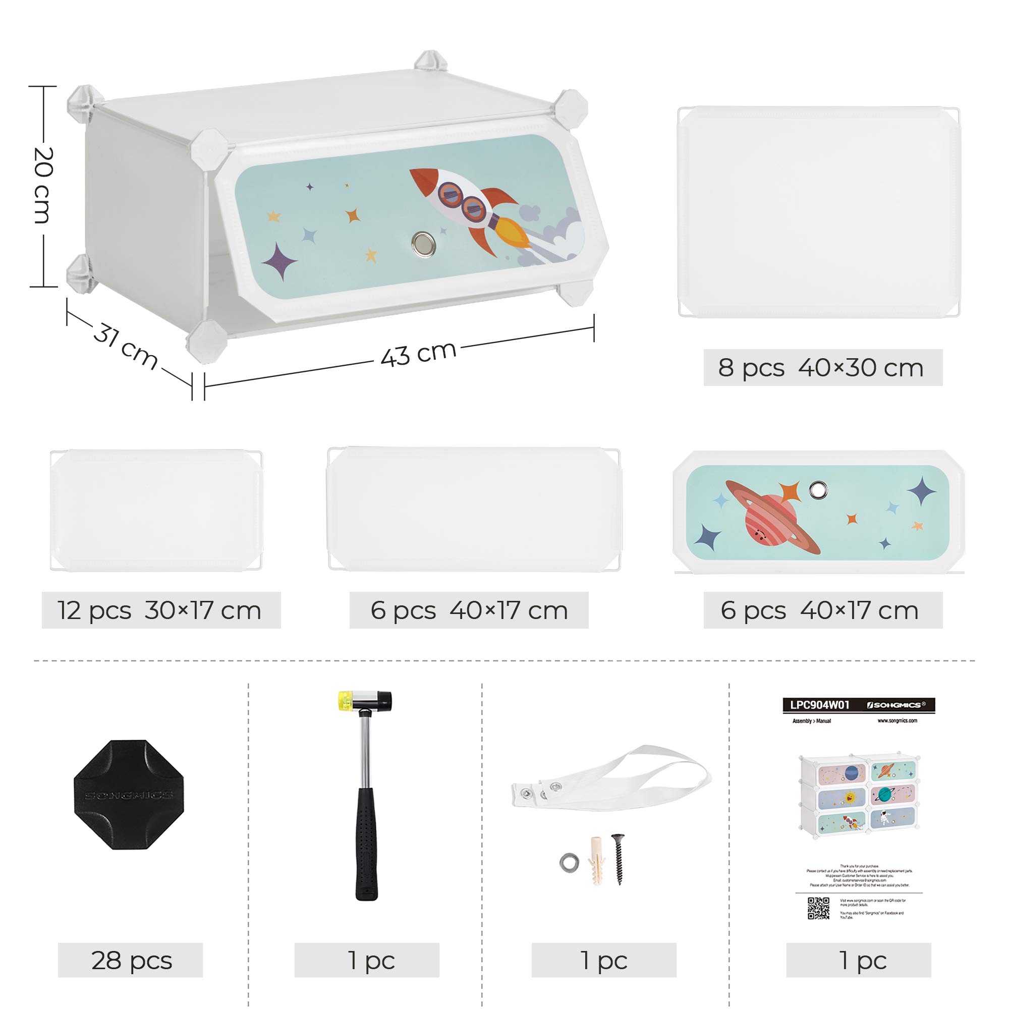 songmics-kinderschuhregal-lpc904w01-schuhschrank-6-f-cher-wei image 6