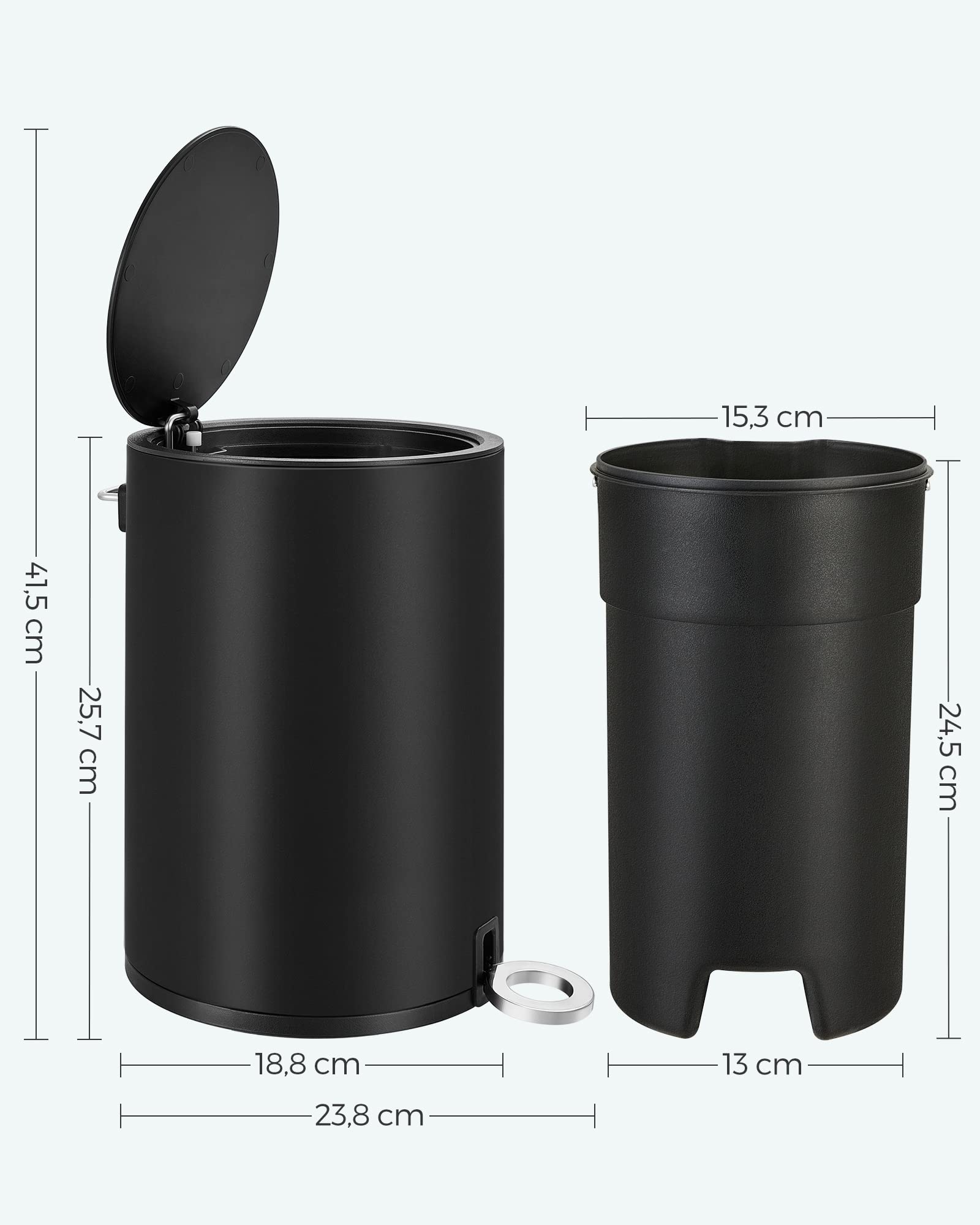 songmics-kosmetikeimer-3-liter-mit-deckel-softclose-stahl-tintenschwarz-ltb011b0 image 7
