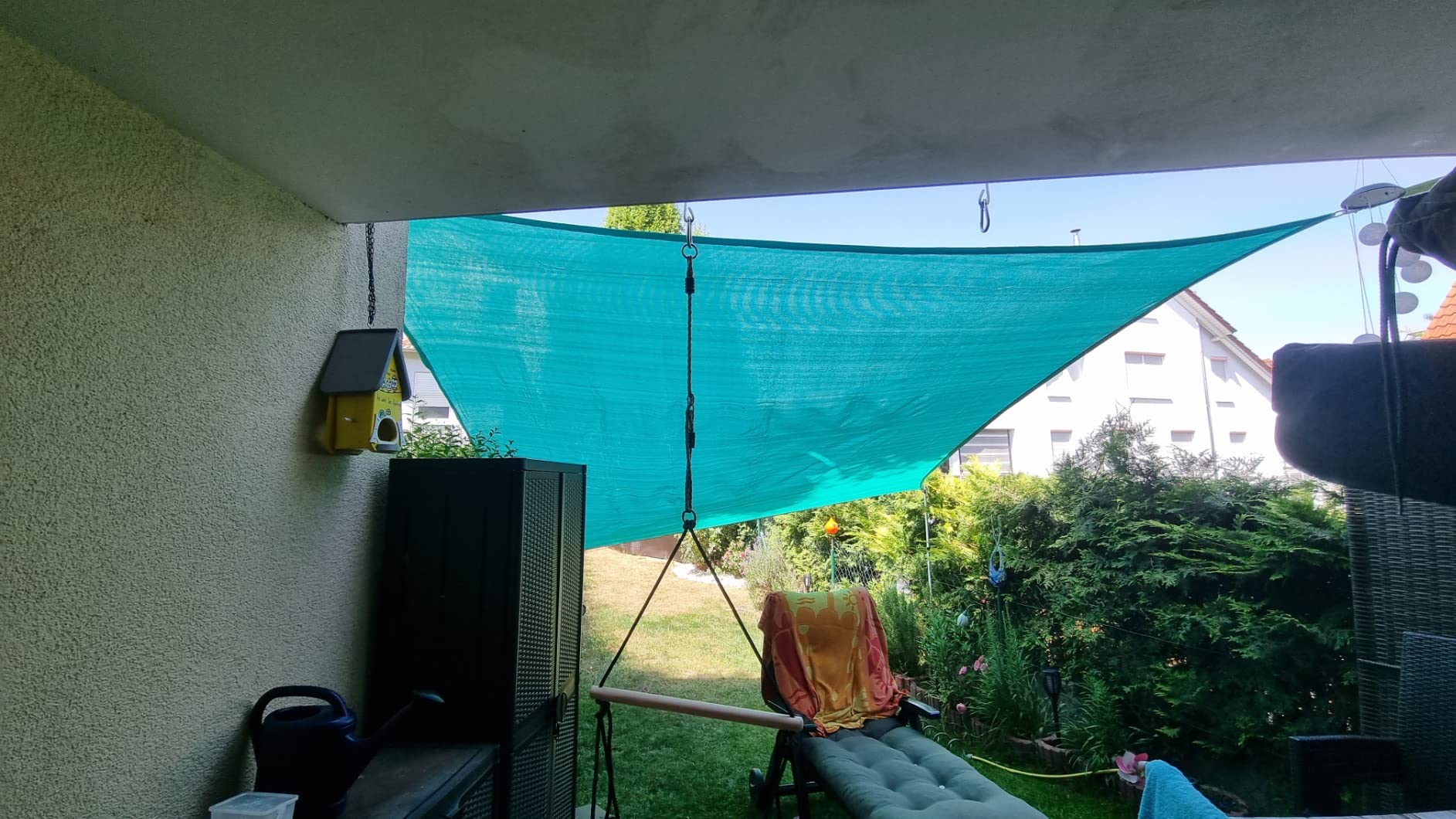 Endlich Schatten auf der Terrasse