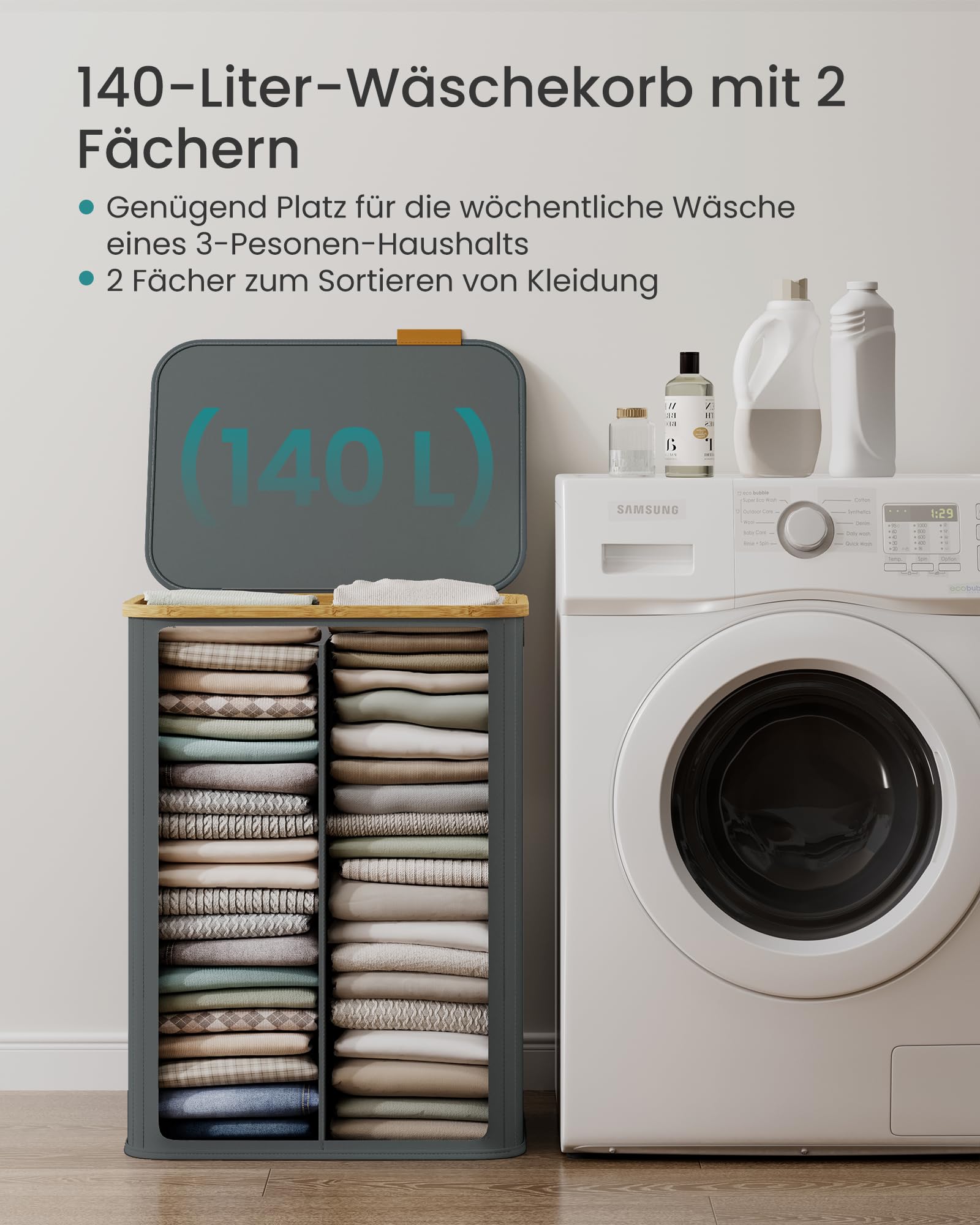 songmics-w-schekorb-mit-deckel-140-l-zusammenklappbar-mit-bambusrahmen-2-f-cher image 4