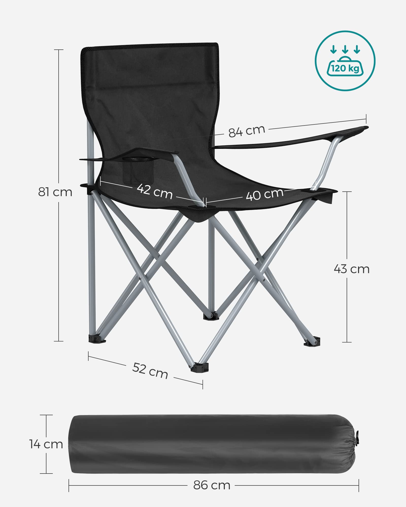 songmics-campingstuhl-klappstuhl-2er-set-mit-getr-nkehalter-120-kg image 3