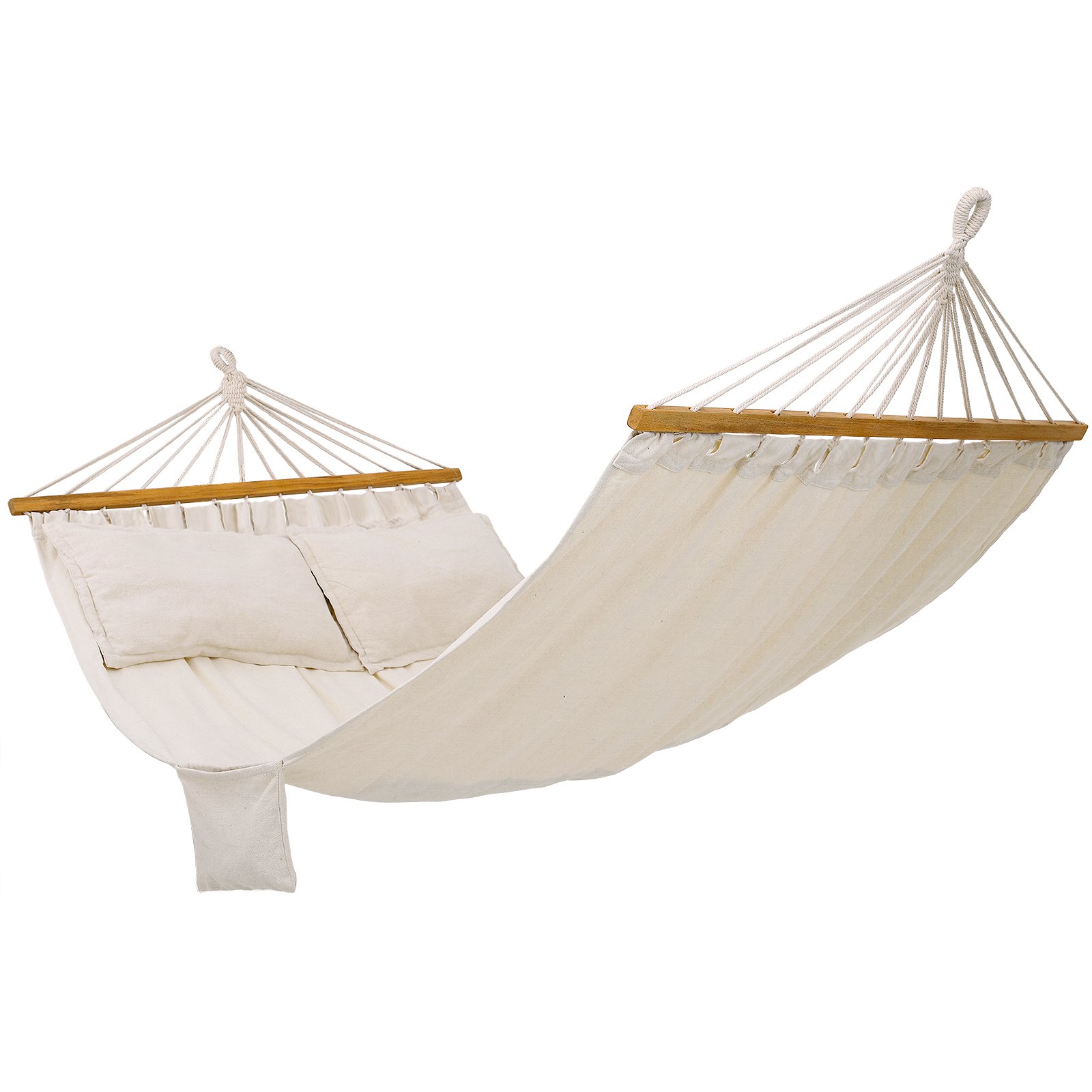 songmics-h-ngematte-gdc22m-outdoor-210-x-150-cm-mit-holzstangen-und-2-kissen-bei image 1