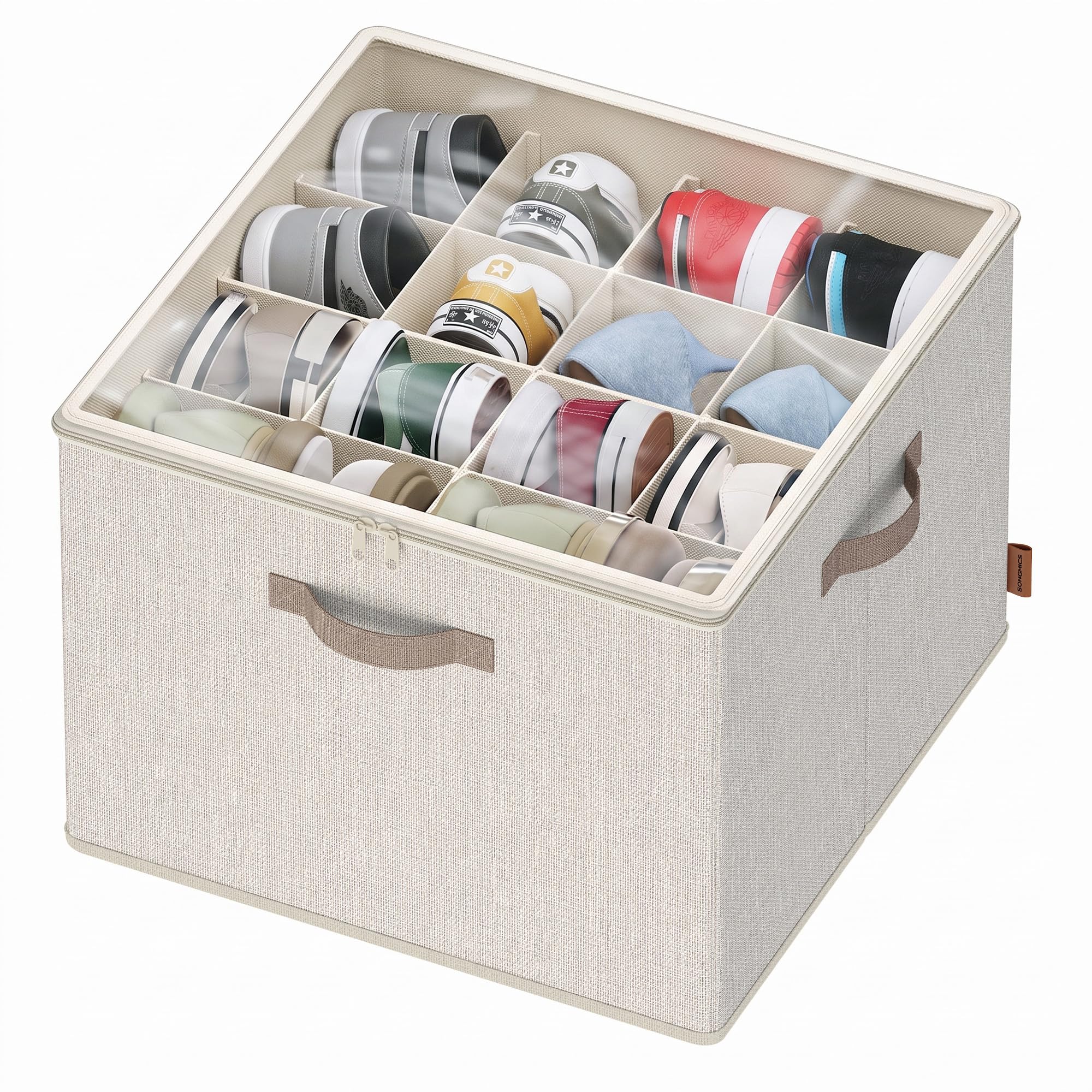 songmics-schuh-organizer-2er-set-stapelbar-f-r-bis-zu-16-paar-schuhe image 7