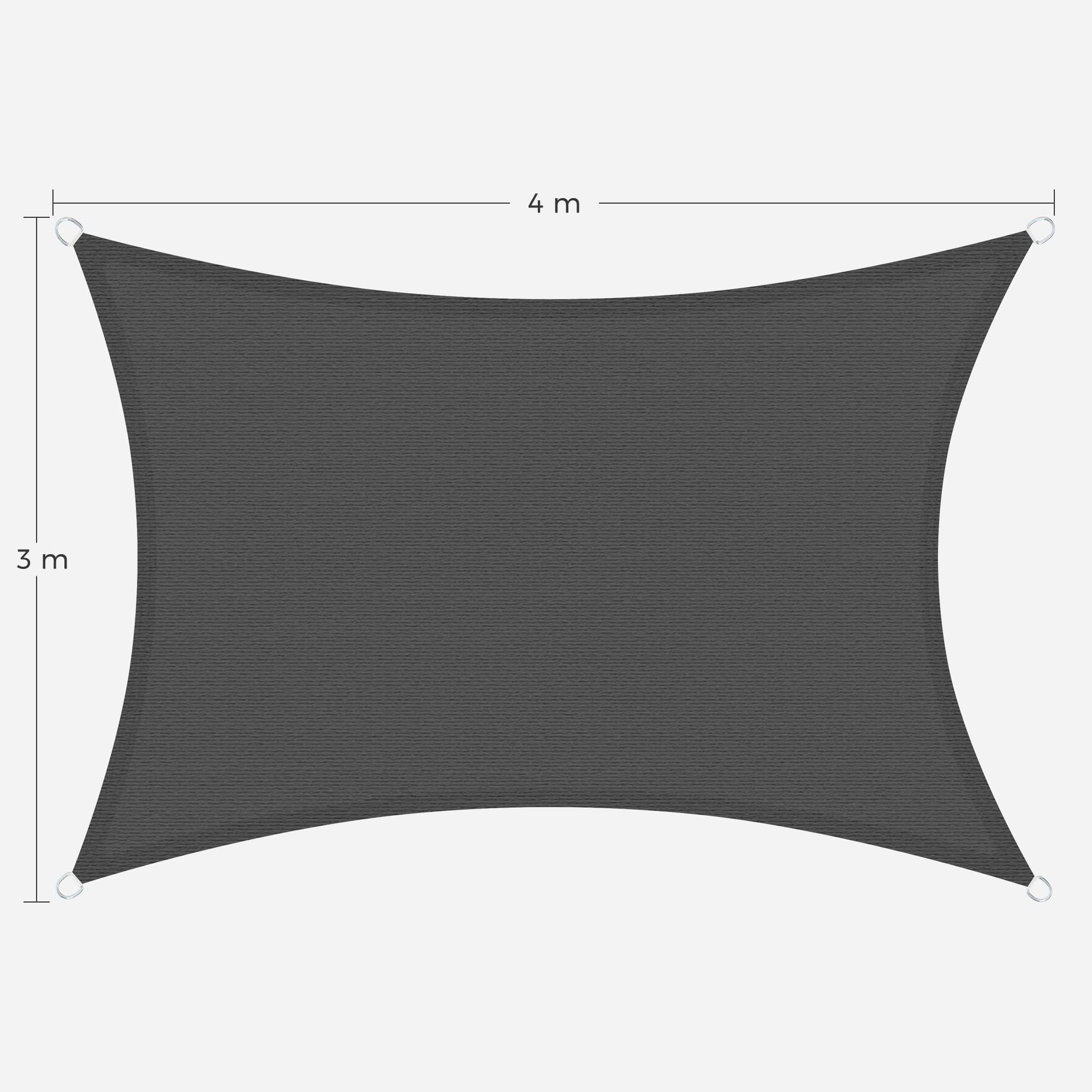 songmics-gss34gy-sonnensegel-3-x-4-m-rechteckig-rauchgrau-hdpe image 4