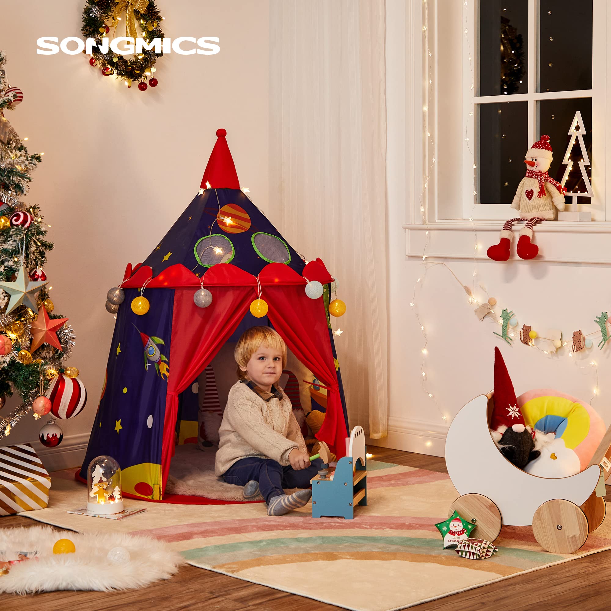 songmics-spielzelt-lpt01bu-schloss-blau-101-x-120-cm image 2