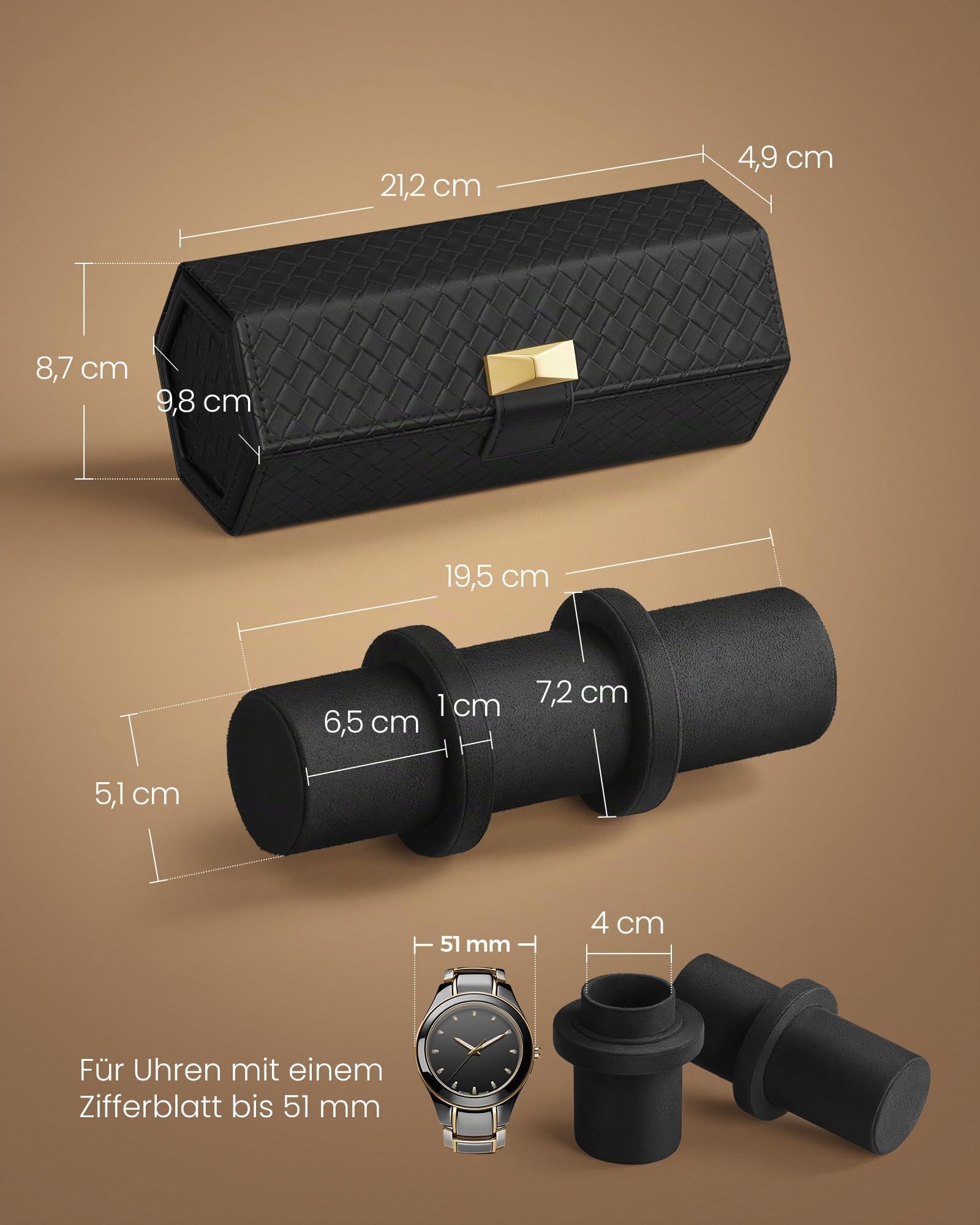 songmics-home-ronne-uhrenrolle-jwb027b01-f-r-3-uhren-schwarz image 6