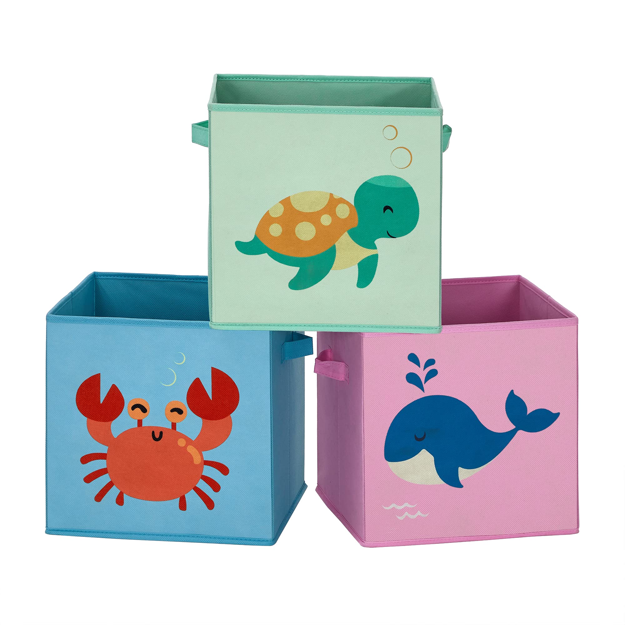 songmics-aufbewahrungsbox-3er-set-30x30x30-cm-meer-motive image 1
