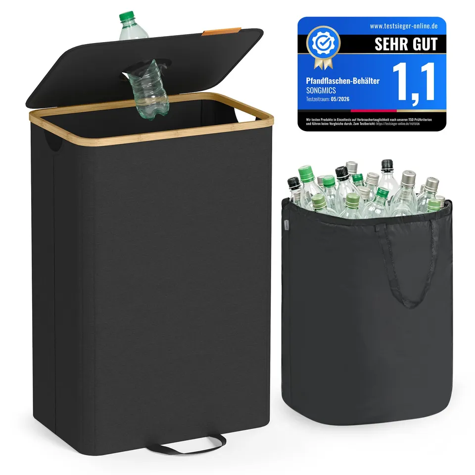 songmics-pfandflaschen-sammelbeh-lter-95-l-mit-einwurfloch image 1