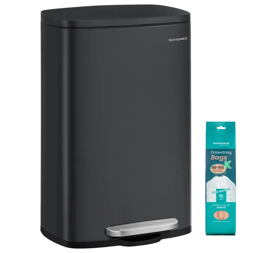 songmics-m-lleimer-k-che-49l-edelstahl-ultb050b01-schwarz image 1
