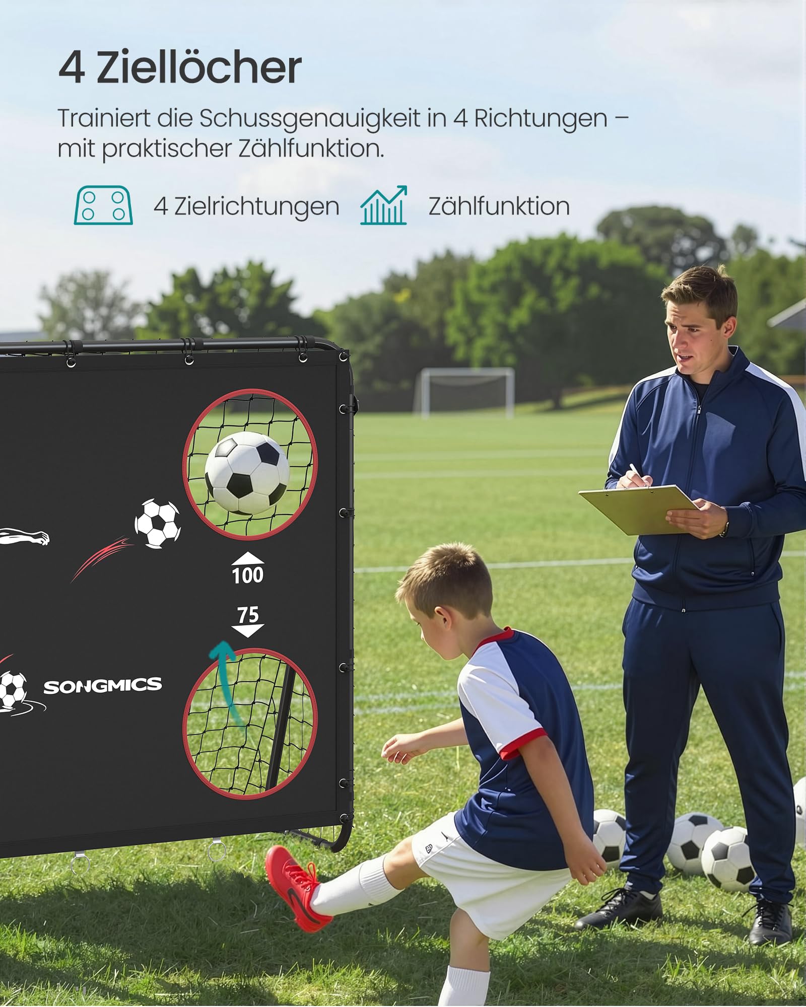 songmics-fu-balltor-76x215x150cm-mit-torwand-stahl-pe-netz-outdoor image 4