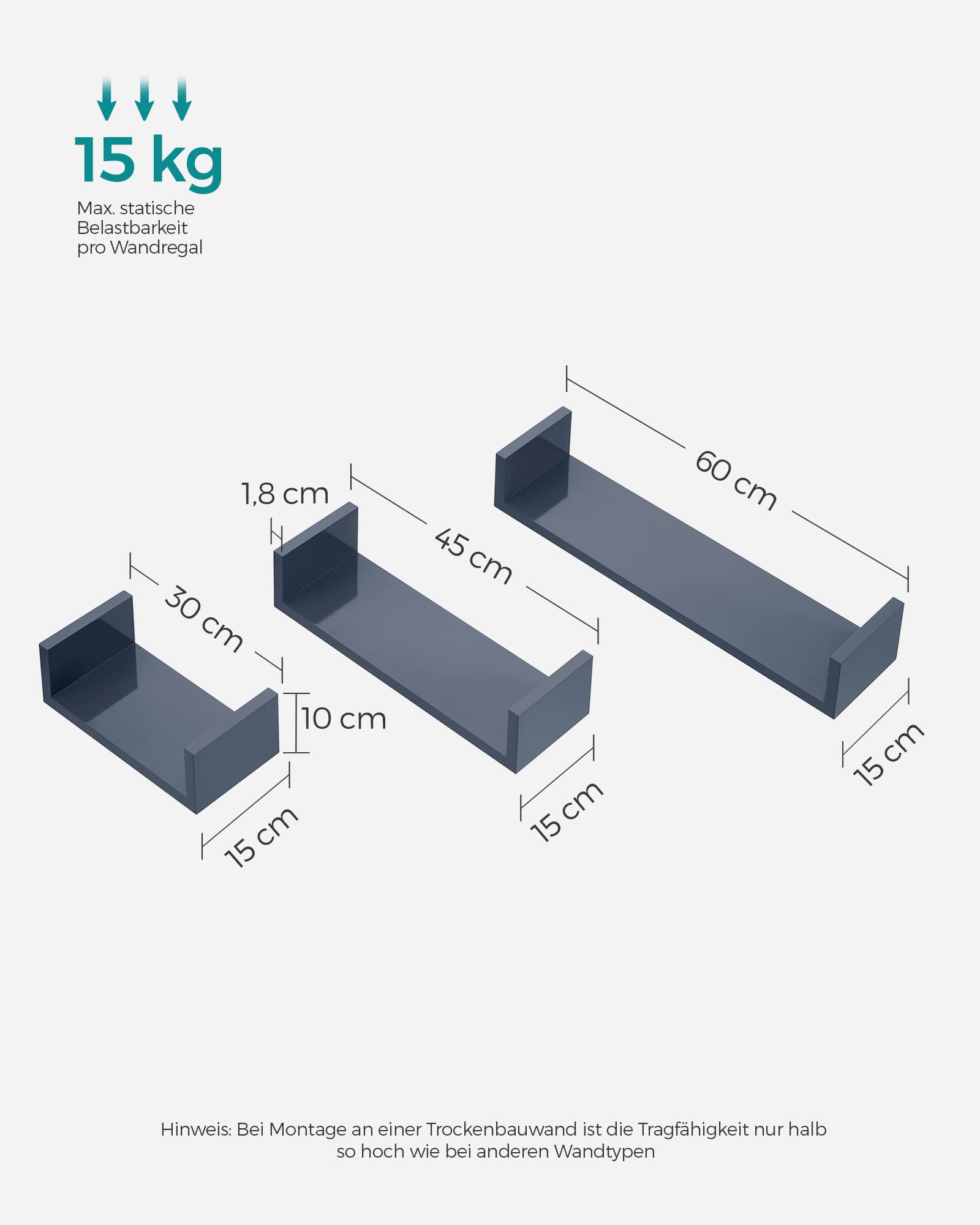 songmics-h-ngeregal-lws66gy-set-3-teilig-u-wandregal-30-45-60-cm-grau-gl-nzend image 3