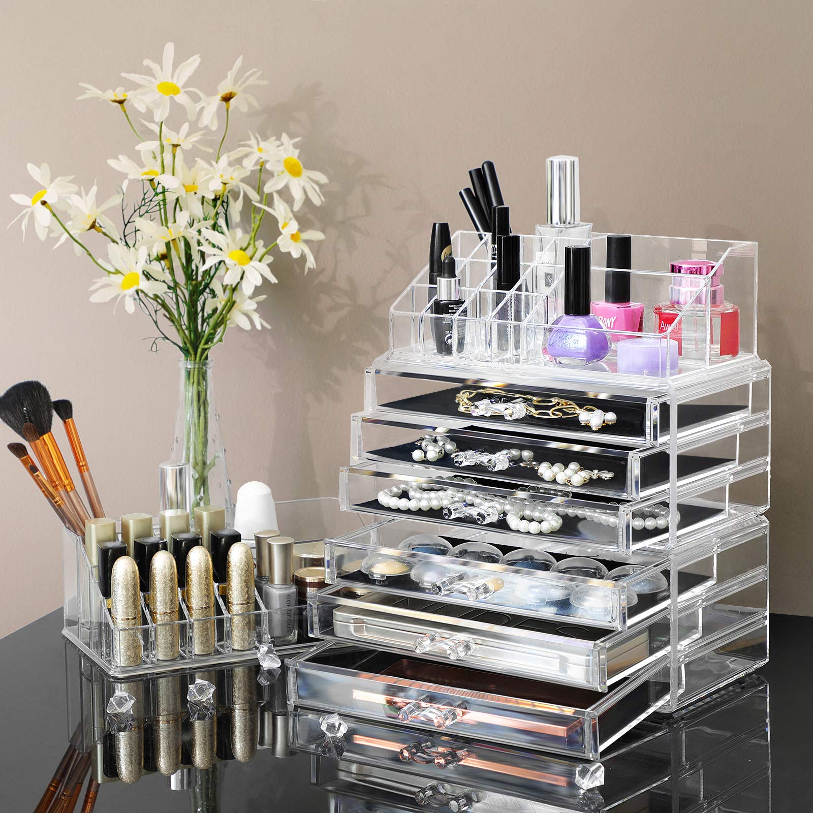 songmics-make-up-organizer-transparent-mit-3-schubladen-15-f-chern image 2