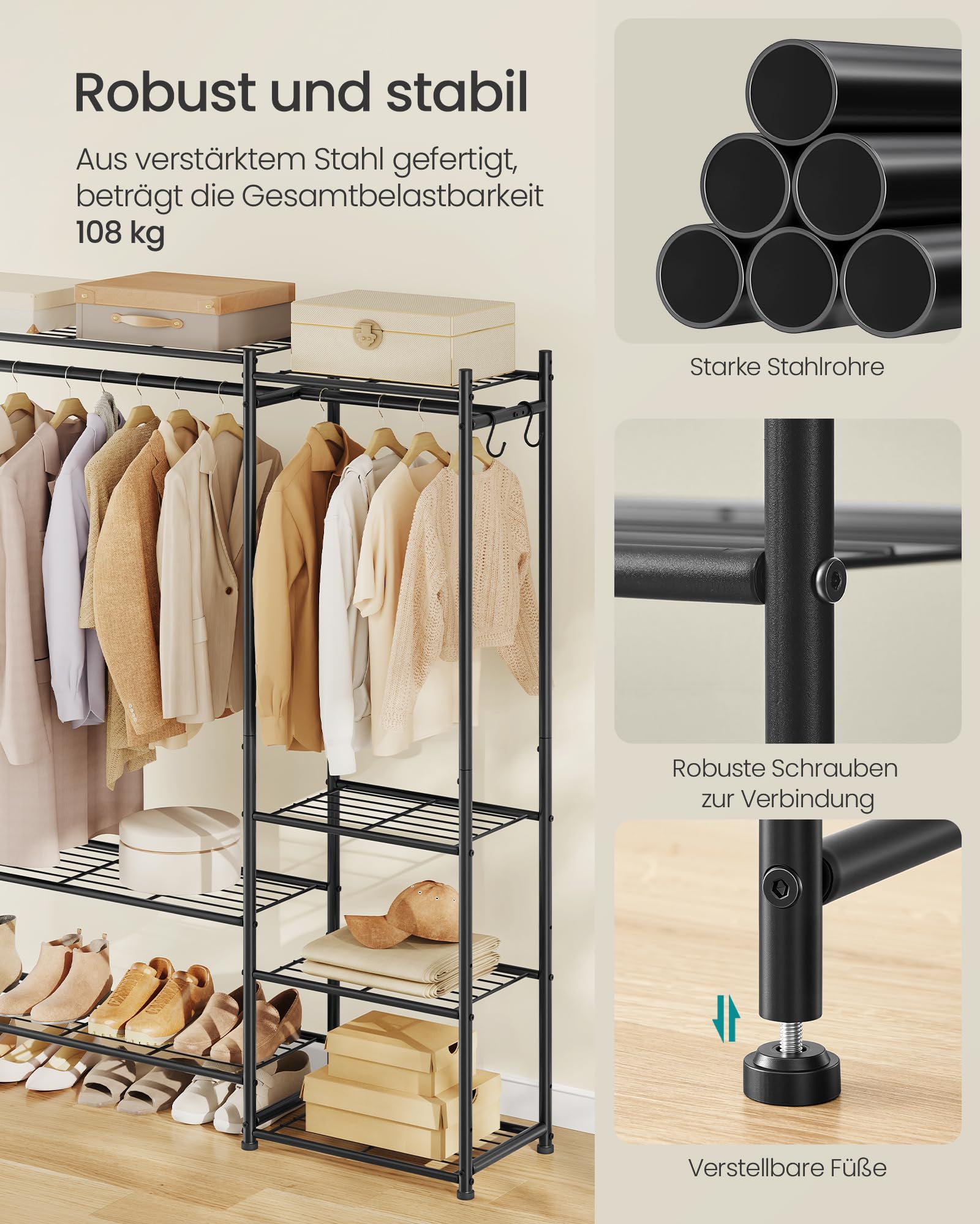 songmics-lgr010bz01-offener-kleiderschrank-garderobenst-nder-schwarz image 4