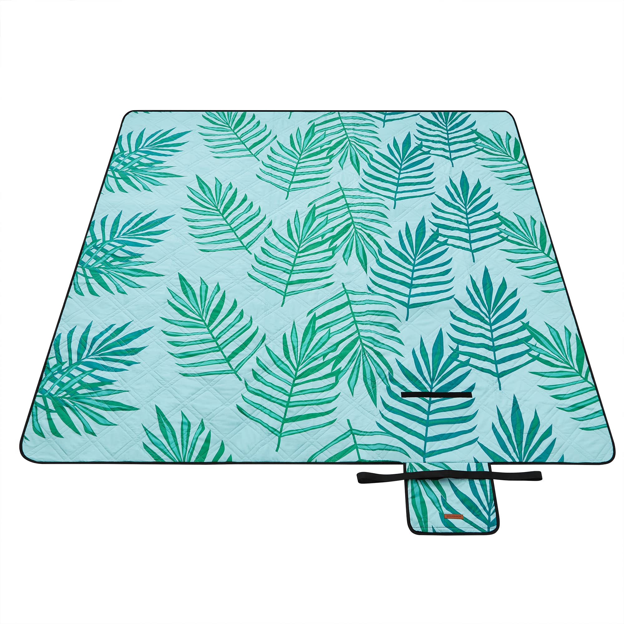 songmics-picknickdecke-gcm087q01-200-x-200-cm-farnmuster-hellblau image 1