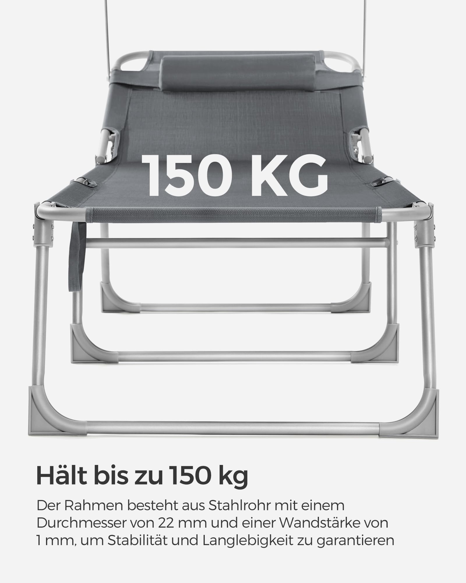 songmics-sonnenliege-2er-set-klappbar-dunkelgrau-gcb19uv1-2 image 6