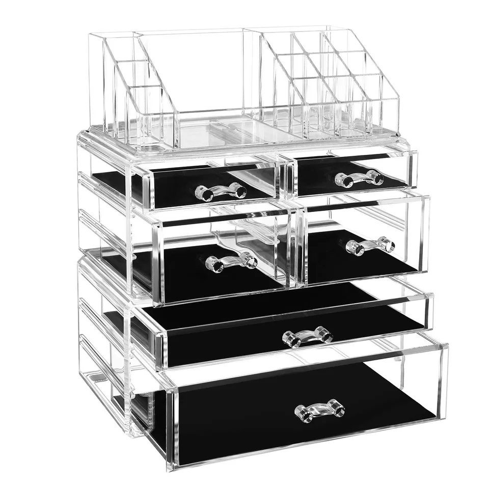 songmics-make-up-organizer-transparent-6-schubladen-jka008tp image 1