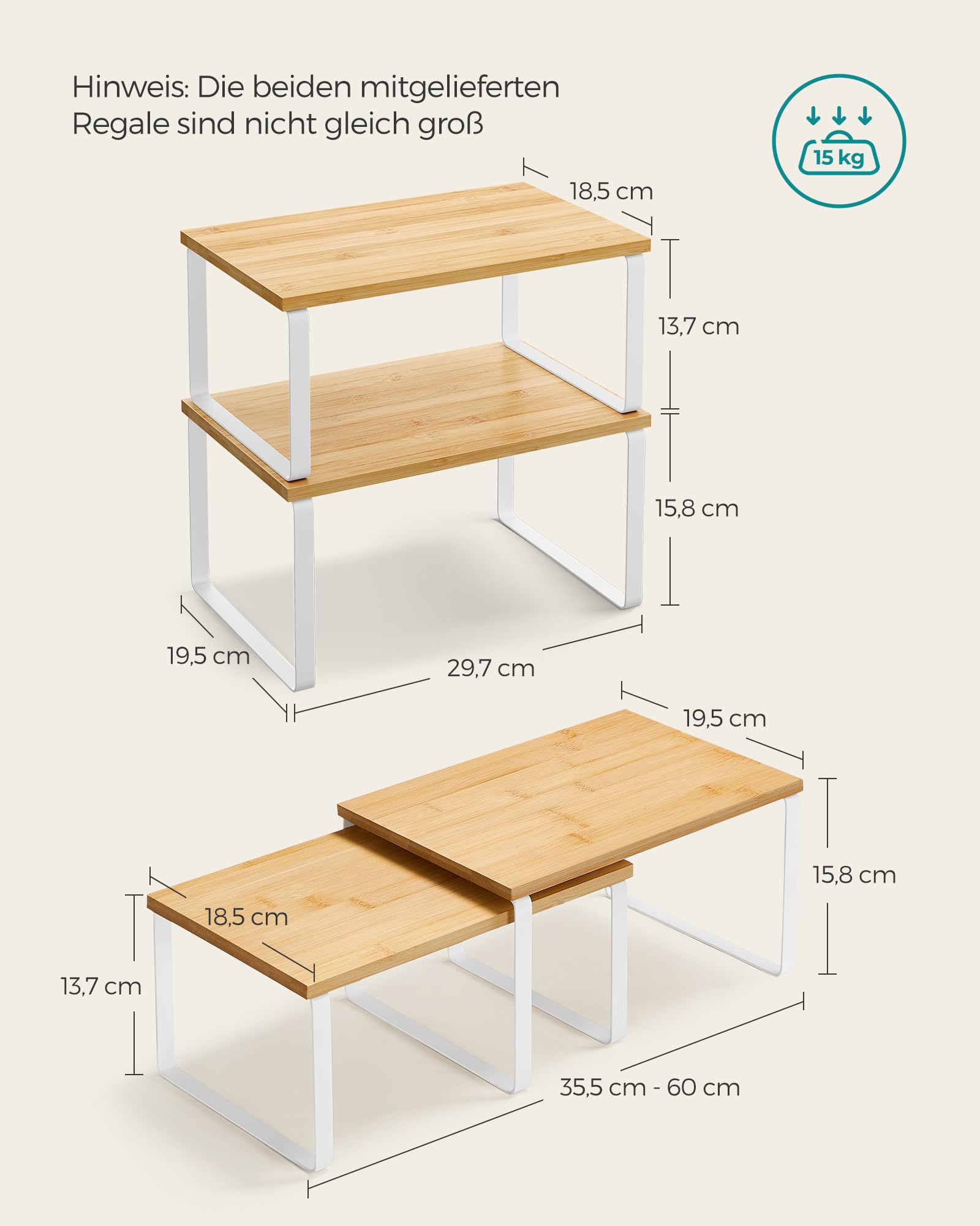 songmics-kcs02nw-gew-rzregal-2er-set-k-chen-organizer-stapelbar-wolkenwei-naturb image 5
