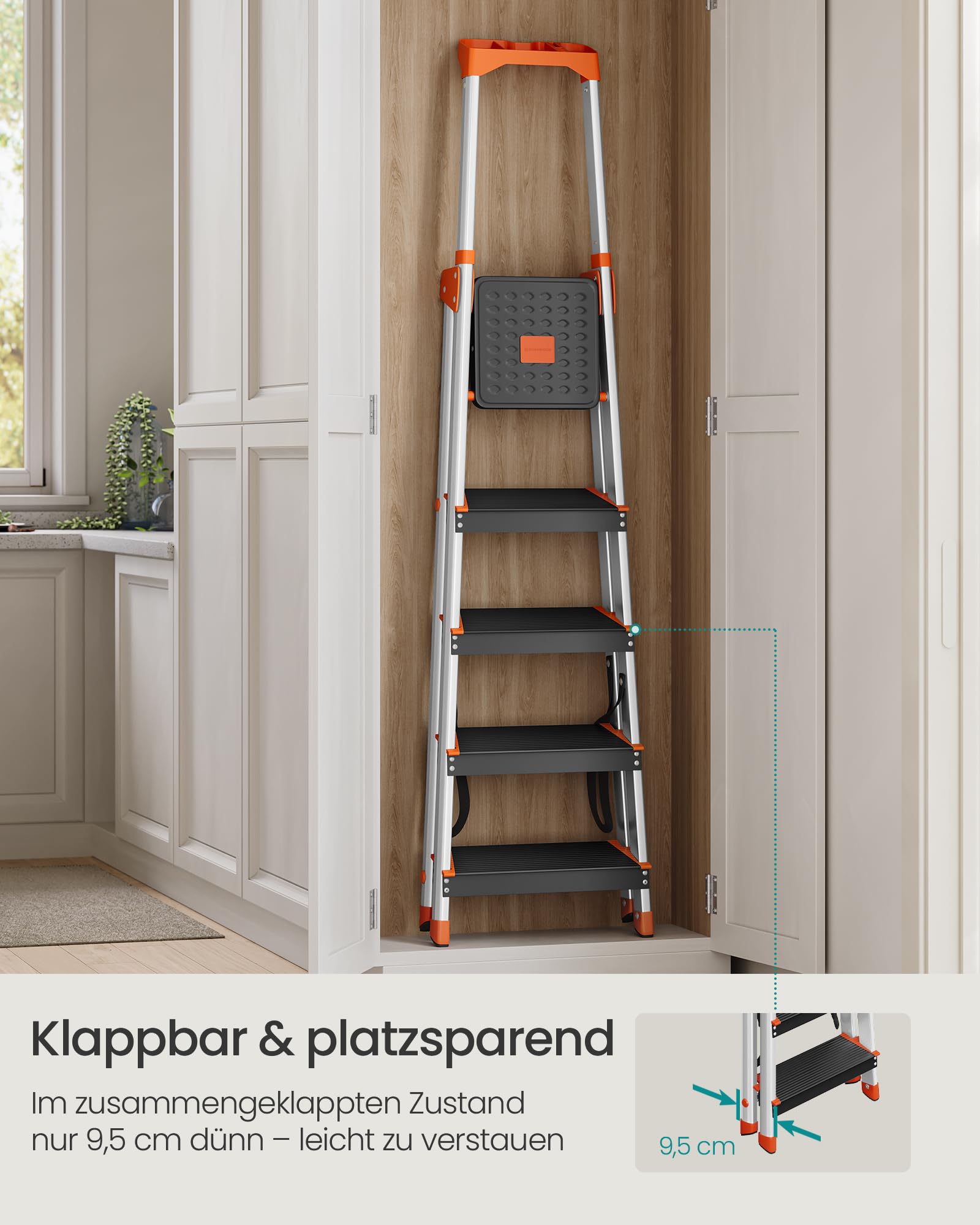 songmics-leiter-glt05bk-aluleiter-5-stufen-150-kg-schwarz-orange image 6