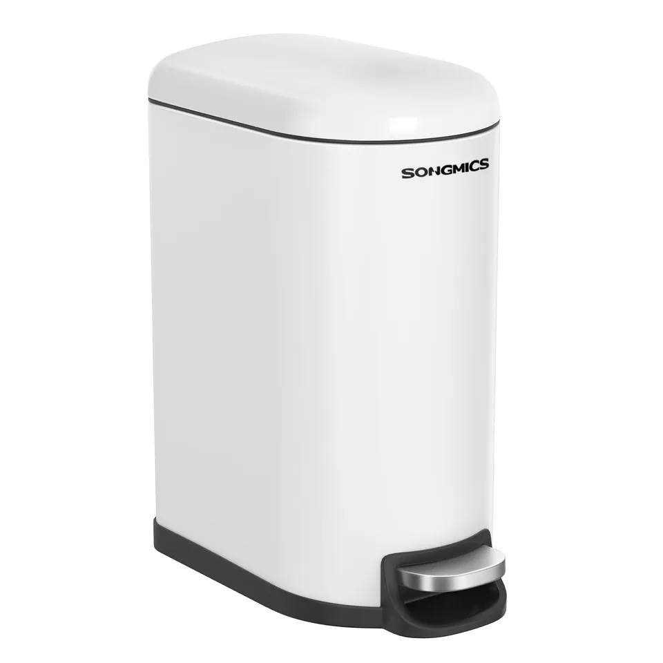 songmics-kosmetikeimer-m-lleimer-bad-10-liter-mit-deckel-softclose-34-5-x-18-5-x image 1