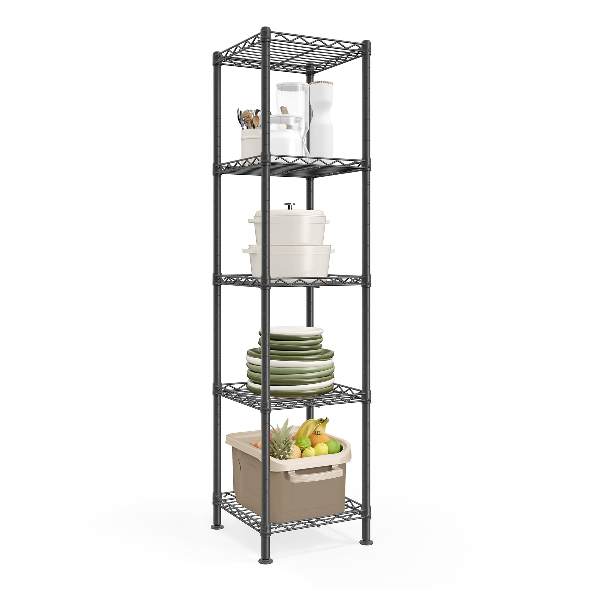 songmics-metallregal-5-ebenen-30-x-60-x-161-cm-tintenschwarz image 8