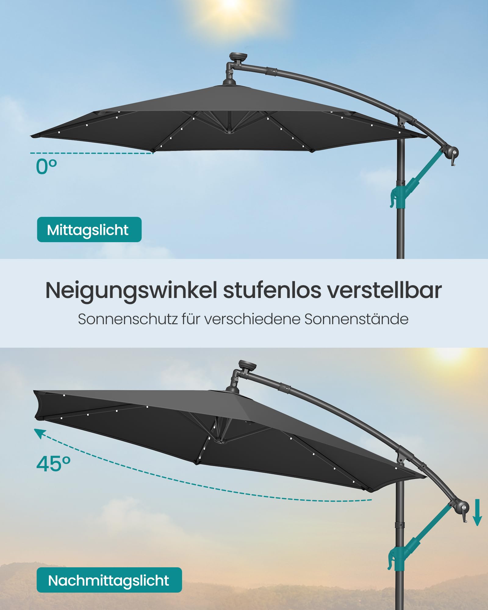 songmics-ampelschirm-300-cm-mit-led-solar-beleuchtung-grau image 5