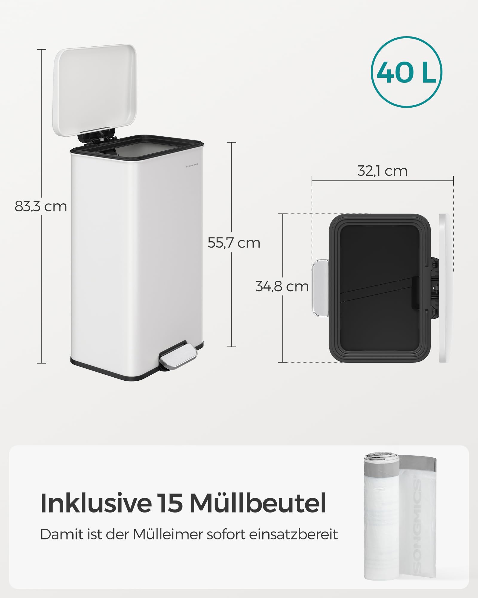 songmics-m-lleimer-k-che-ltb540w4002-40-liter-tretm-lleimer-stahl-wei image 4