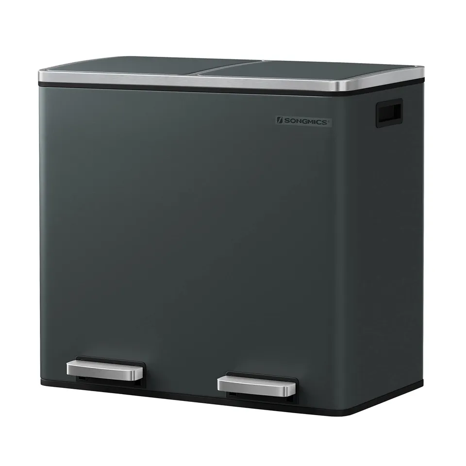 songmics-m-lleimer-ltb48-m-lltrennsystem-2x-24-l-mit-softclose-rauchgrau image 1